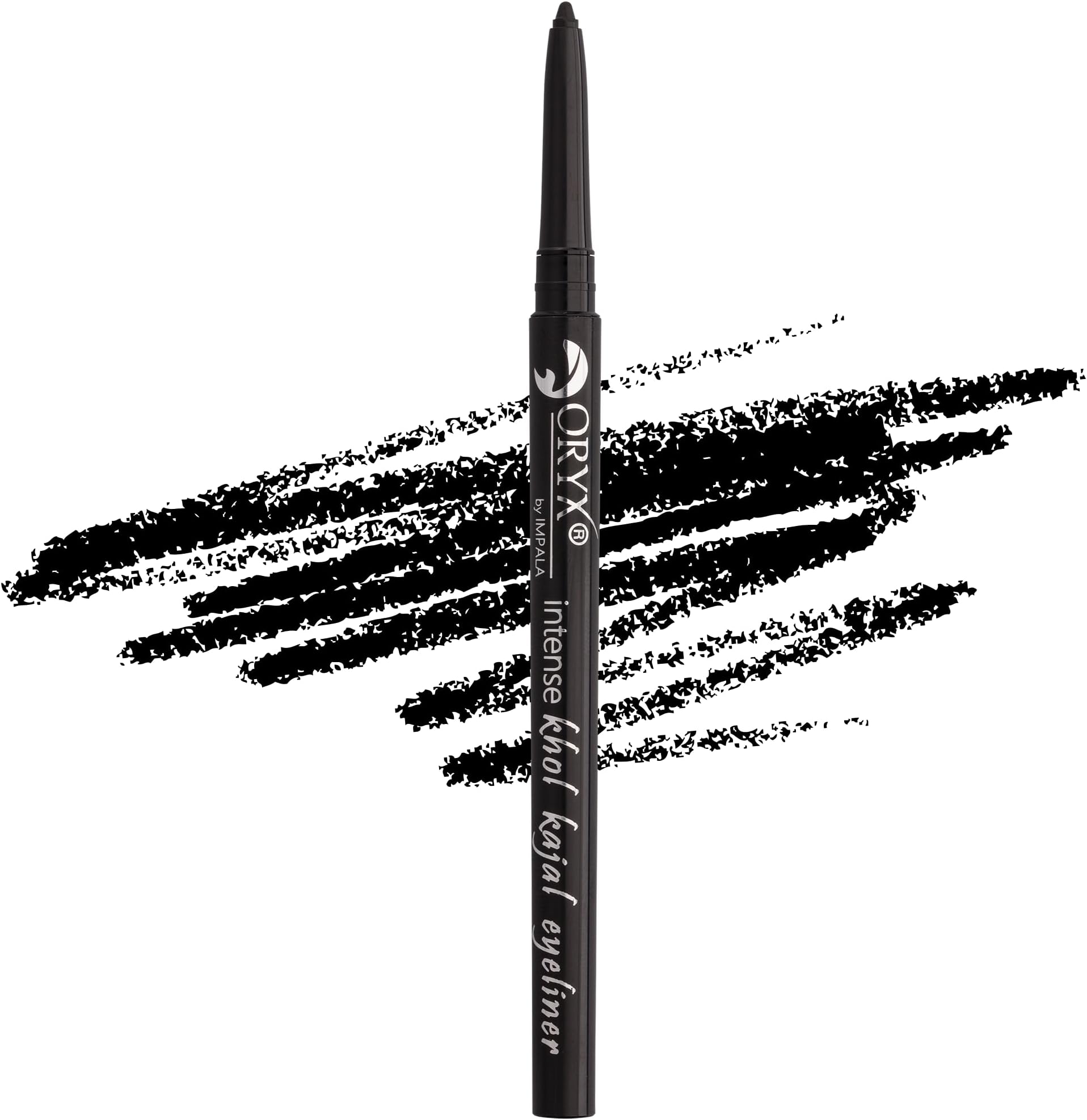 IMPALA | Oryx Khol Kajal Eye Pencil Black Ink 06 | Waterproof Eyeliner | Precise Finish Eye Liner | Creamy and Easy to Apply | Intense, Long-Lasting, and Water-Resistant Color