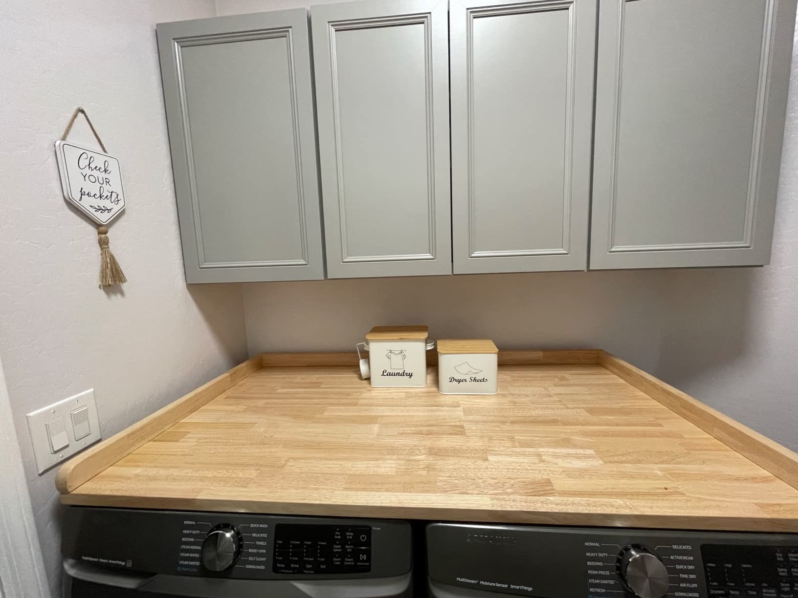 28/mo Finance BenchPro Washer Dryer Countertop Real Wood Butcher