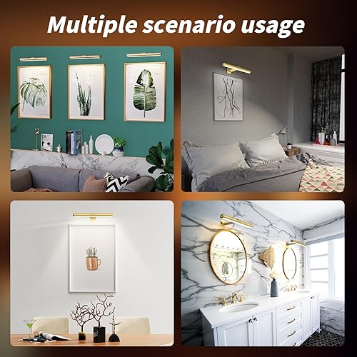 Miniatura 6 de Swatia Luz de imagen inalámbrica, luz de pintura con batería recargable para mostrar obras de arte, luz de visualización de 300 lúmenes, brillo