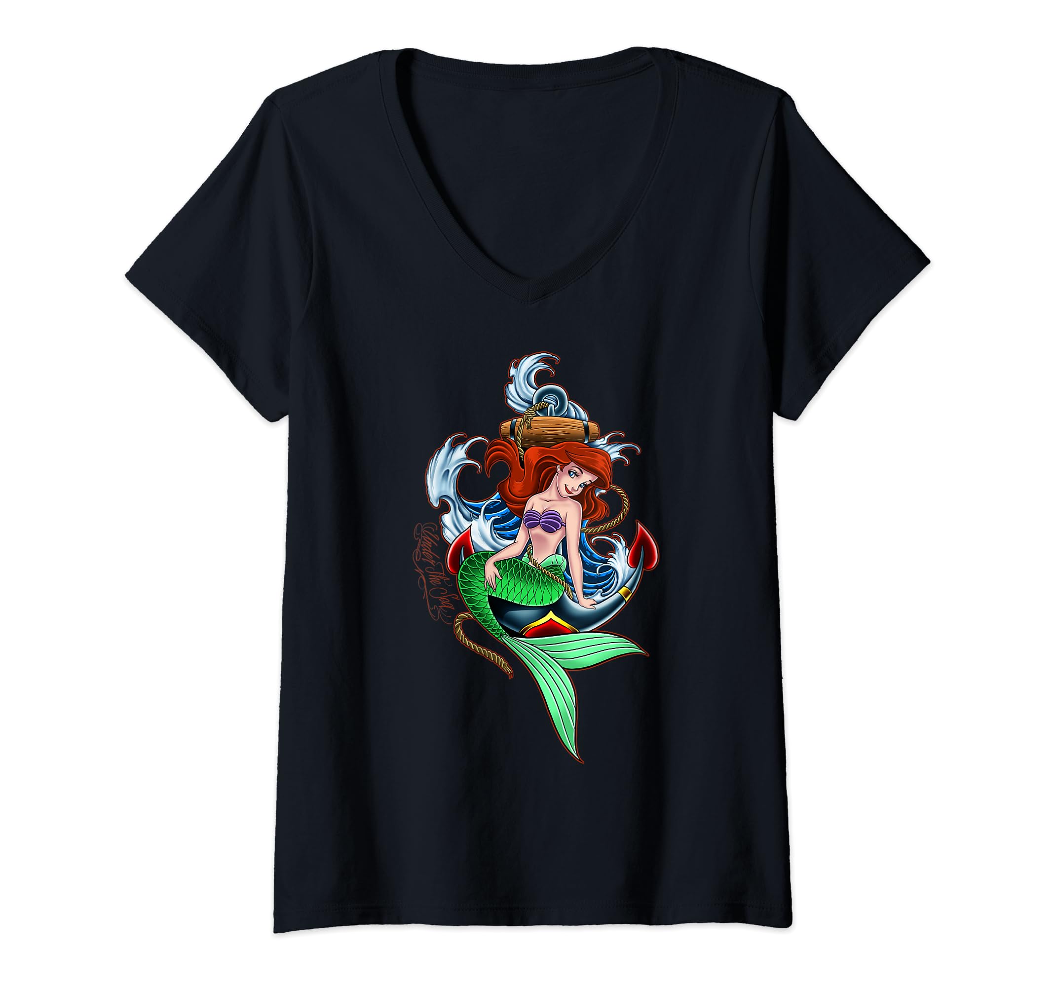 Amazon | Womens Disney Little Mermaid Under The Sea Tattoo Style
