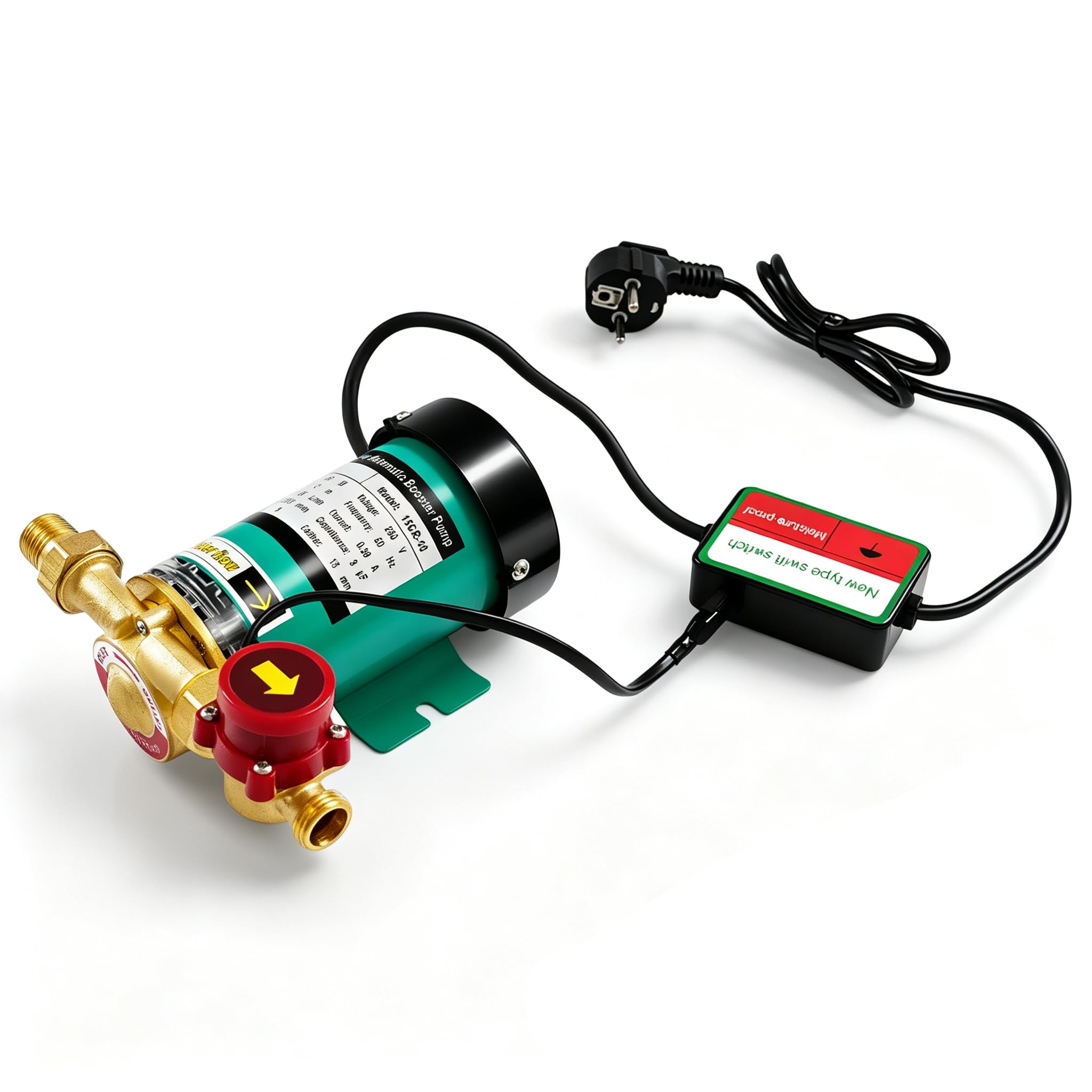 90W Automatische Druckerhöhungspumpe Wasserpumpe Hauswasserwerk Automatischer Haushalt Booster Pumpe Wasserpumpe und umwälzpumpe Hohe Druckpumpe 2860 U/Min 20 L/Min