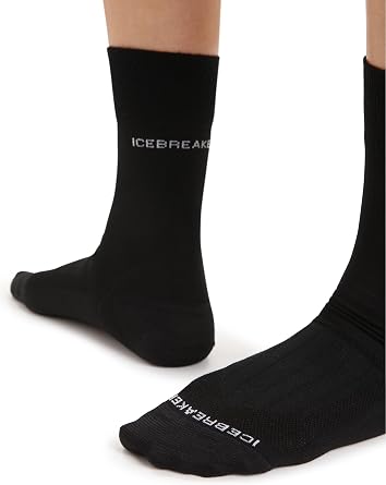 Icebreaker Women's Hike Liner Ultralight Cushion Merino Wool Crew Sock