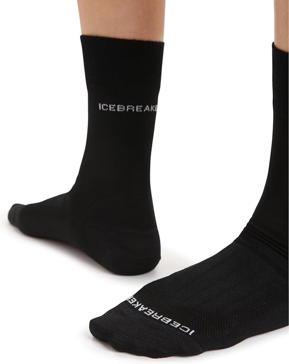 Icebreaker Women's Hike Liner Ultralight Cushion Merino Wool Crew Sock