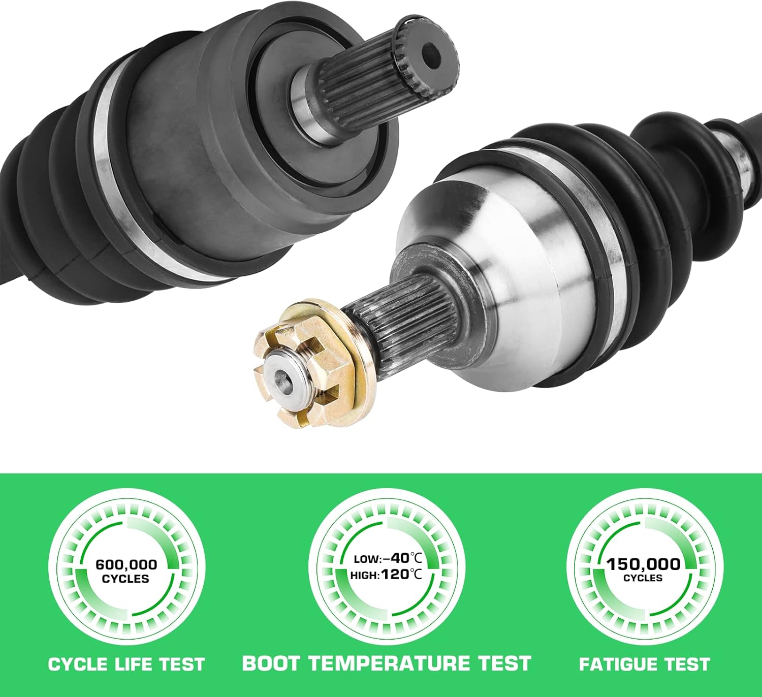 Youxmoto Front + Rear Left Right CV Axles for Honda FourTrax Foreman 500 / TRX 500 2014 2015 2016 2017 2018; CV Axle Drive Half Shaft (4*Full Set Axles)