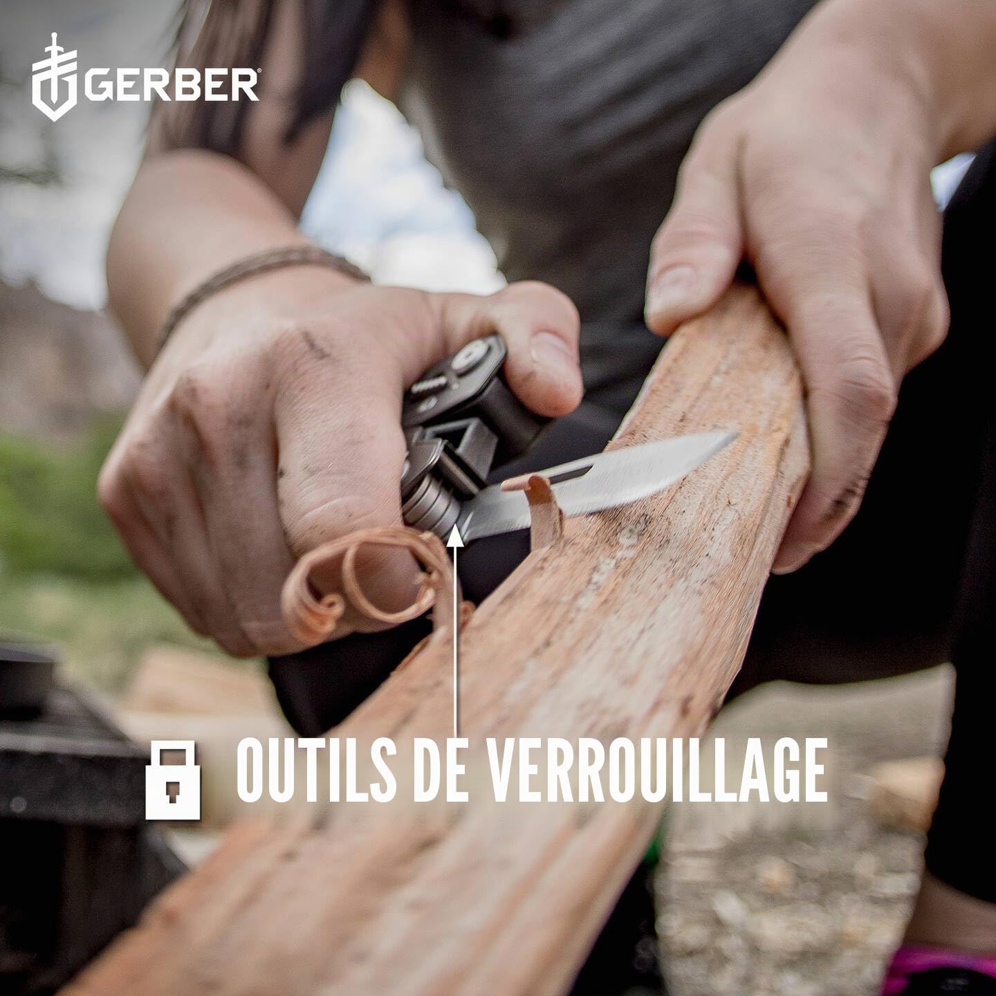 Gerber Pince multifonctions Truss avec étui de protection, 17 outils en 1, Noir, 30-001546