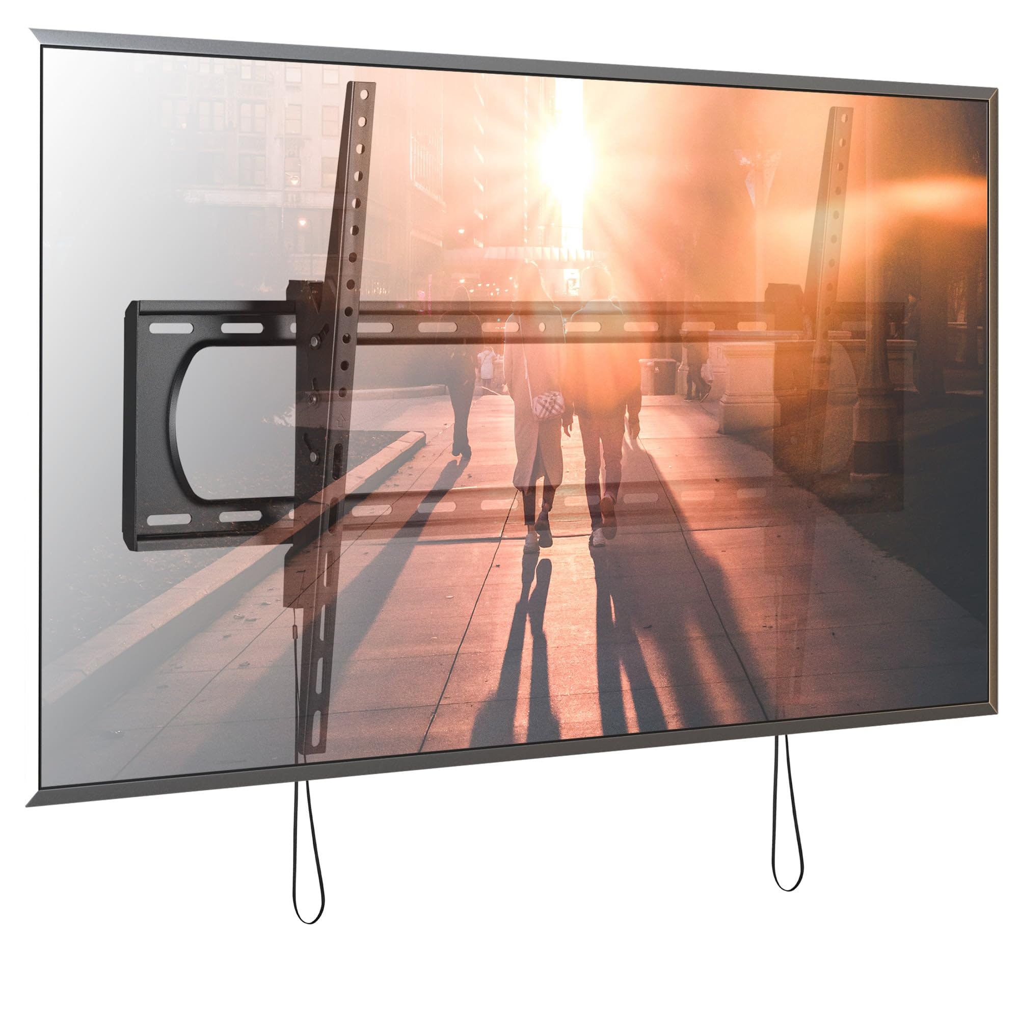 TECHLY 367027 - Soporte de pared inclinable Slim TV LED LCD 60-120" Negro