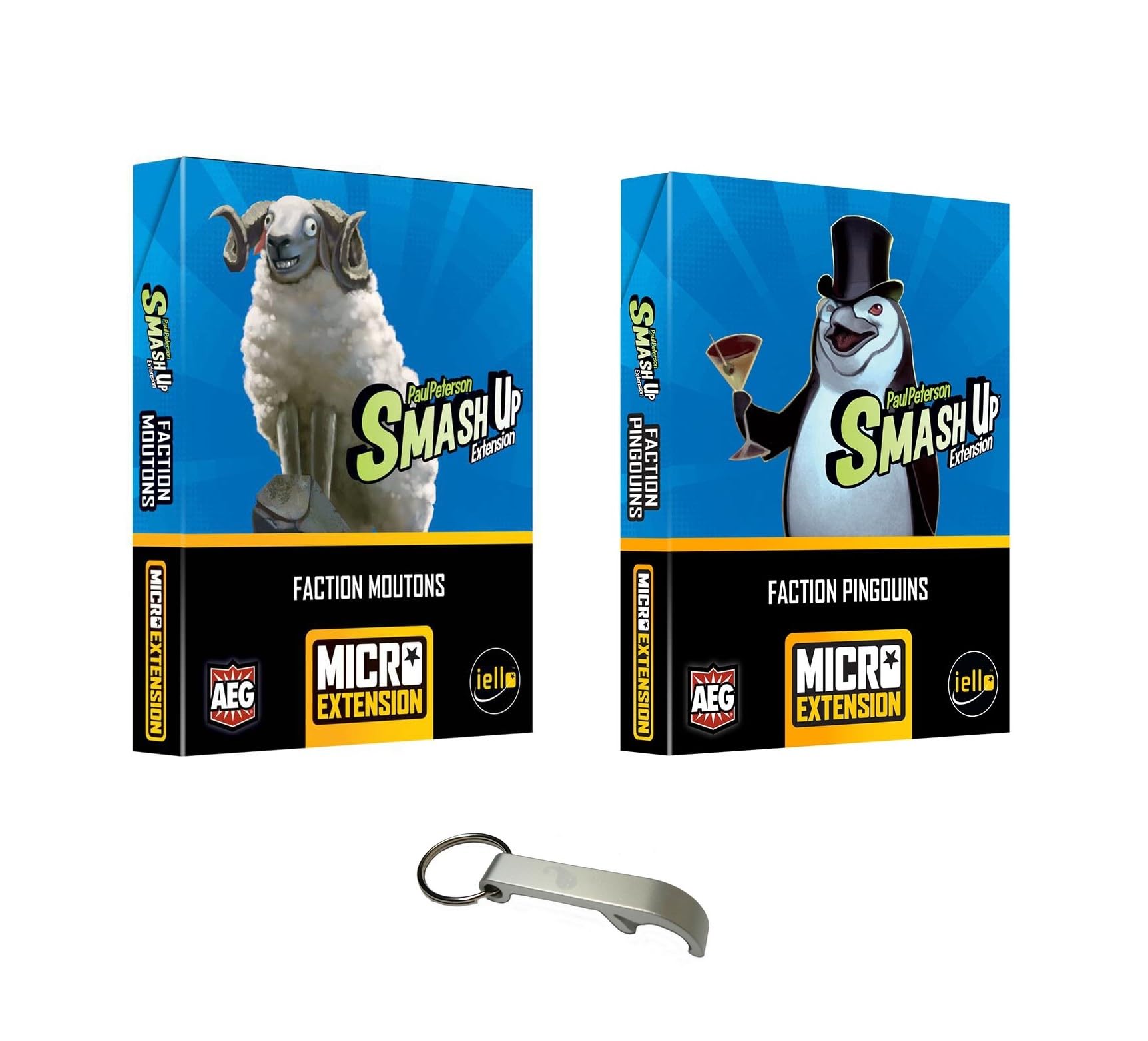 Smash Up Set of 2 Micro Extensions Sheep + Penguins + 1 Blumie Decals (Penguins + Sheep)