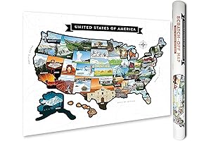 Scratch Off Map of United States - A Colorful Journey to Track Your Travels