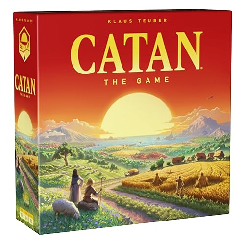 CATAN Board Game (6th Edition) Trade, Build & Settle in The Classic Strategy Game for Family, Kids & Adults, Ages 10+, 3-4 Players, 60-90 Min Playtime - 6th Edition