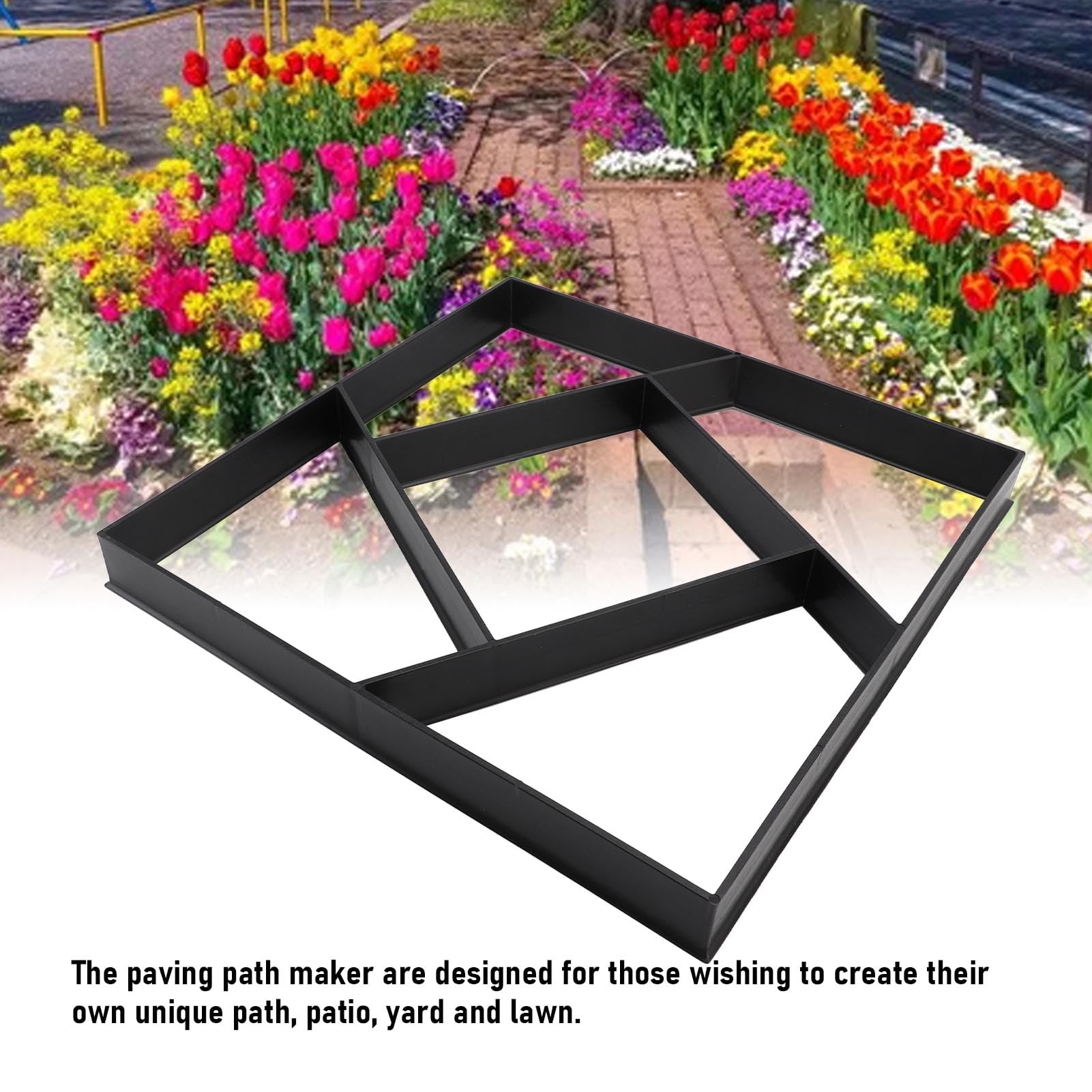 Stampo Calcestruzzo Riutilizzabile Creatore Percorsi In Cemento Pavimentazione In Pietra per Prato, Patio, Cortile, Giardino, Esterno, Creatore Blocchi Terreno, Forma Vialetti