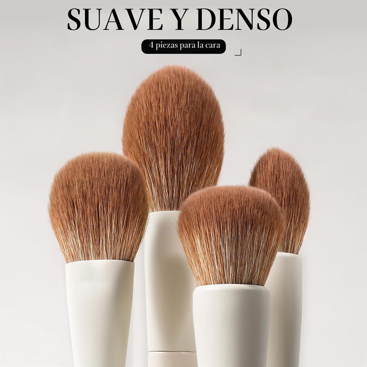 BEILI Juego de Brochas de Maquillaje15 PCS Profesional Pinceles de Maquillaje Premium Synthetic Brochas de Maquillaje Para Cara y Ojos, Rubor, Contorno, Corrector, Eyeshadow