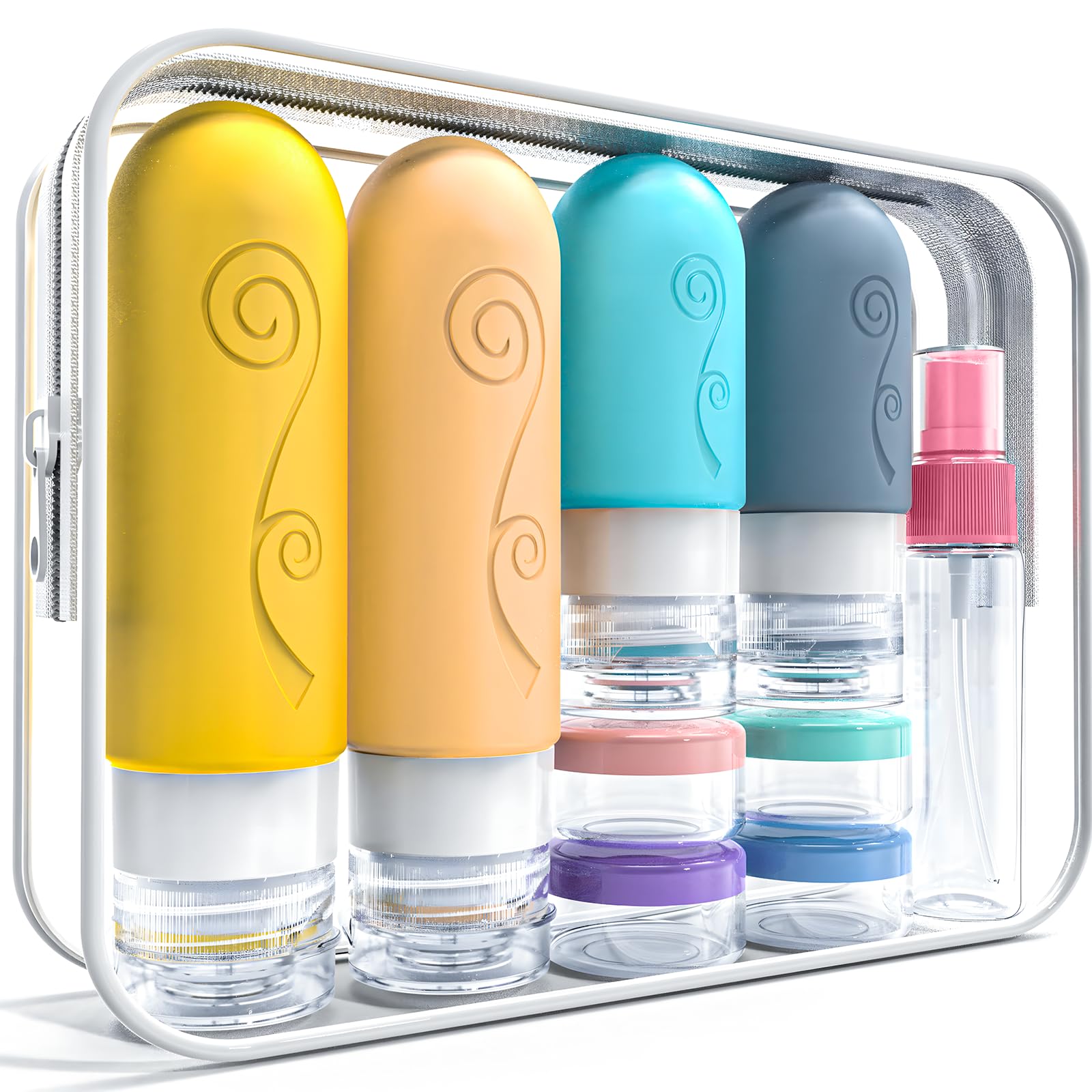 vodvob 16 Pack Travel Bottles Set - refillable containers | Mubboo