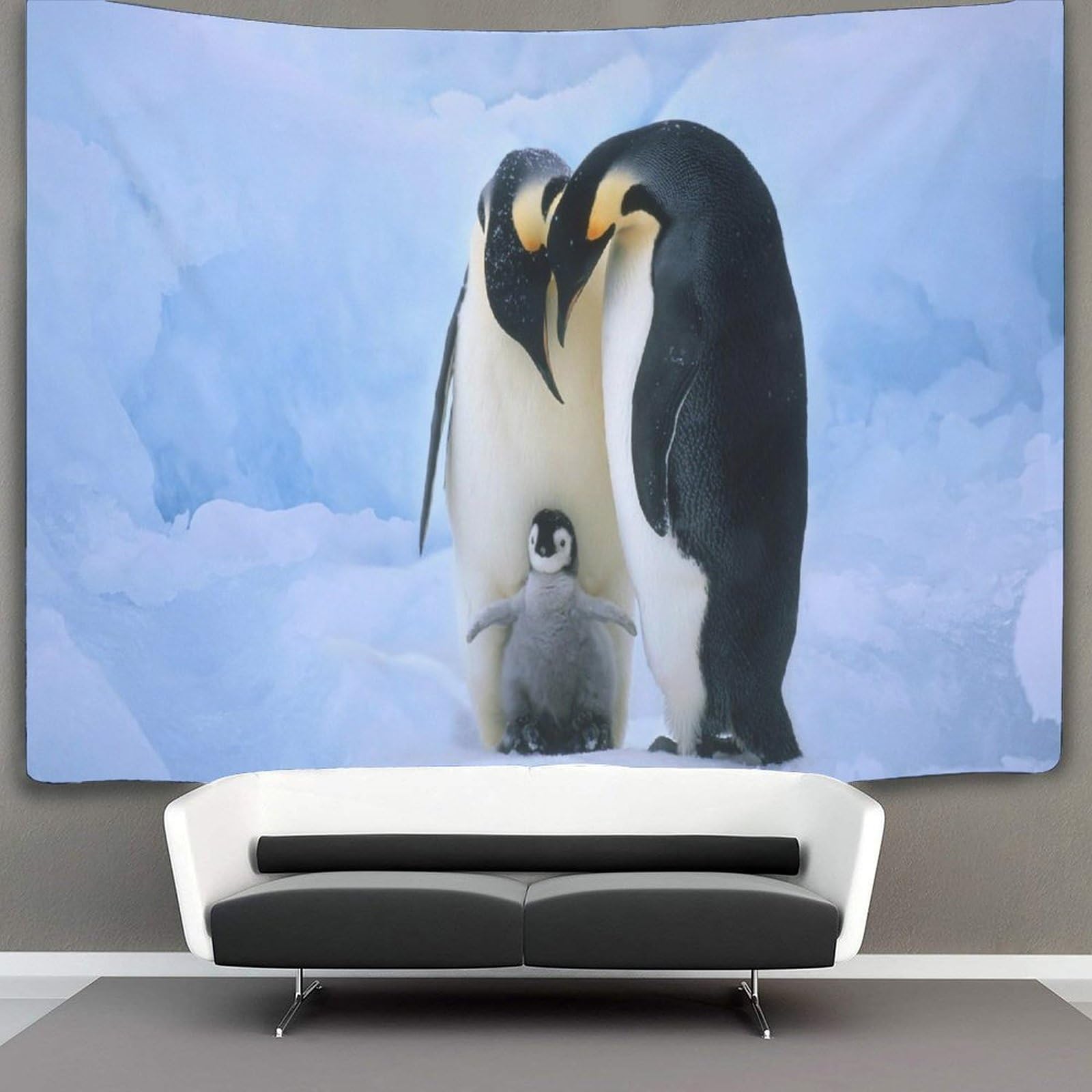kaiyun Penguin Tapestry Wall Hanging,Birds Animals for Bedroom Decor Birthday Party Celebration Or Garden Backdrop 70cmx100cm