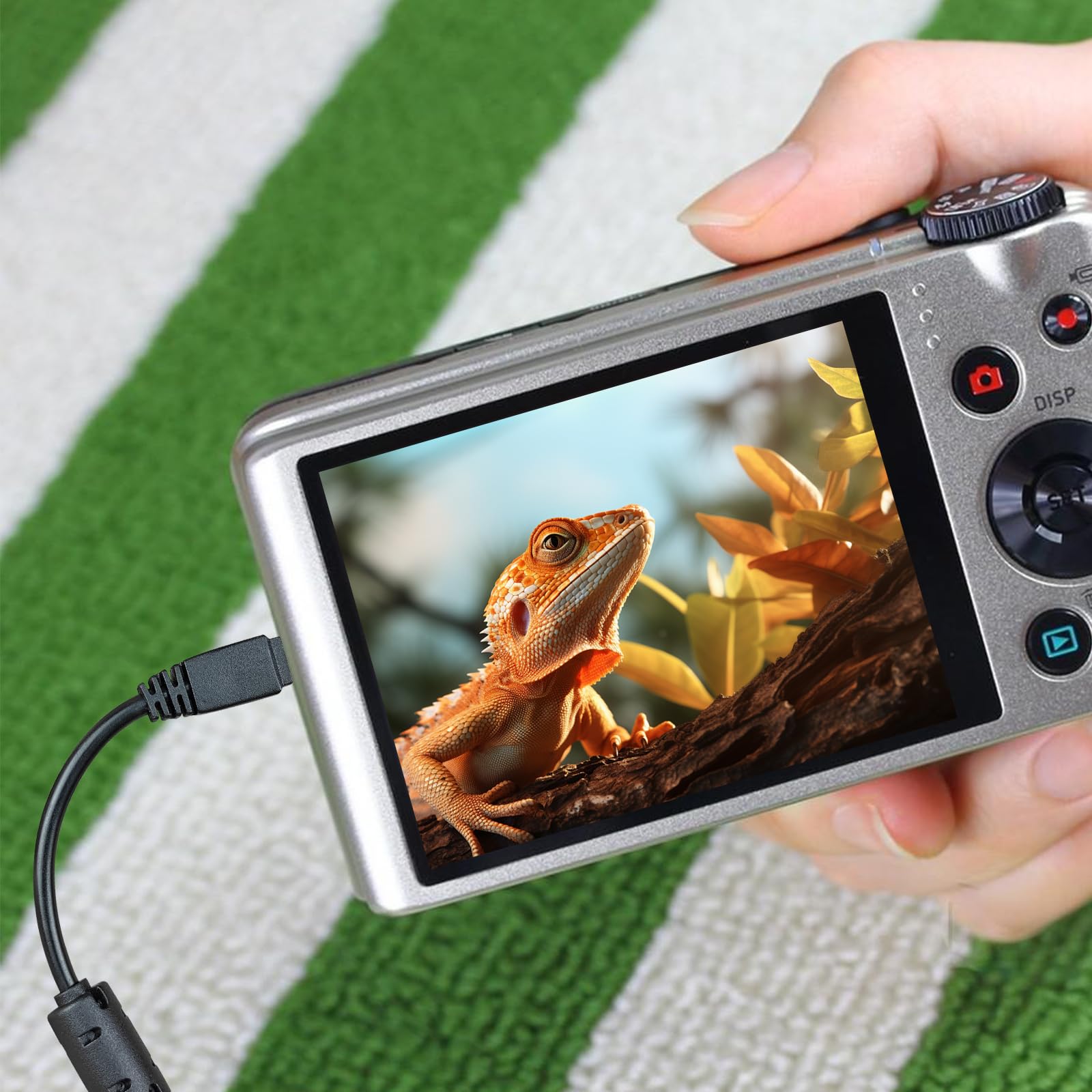 Vhbw USB Datenkabel 1,5 M Für Casio Exilim Kameras – Kompatibel Mit EX-H5, EX-Z350, EX-Z670 U.v.m., Schwarz
