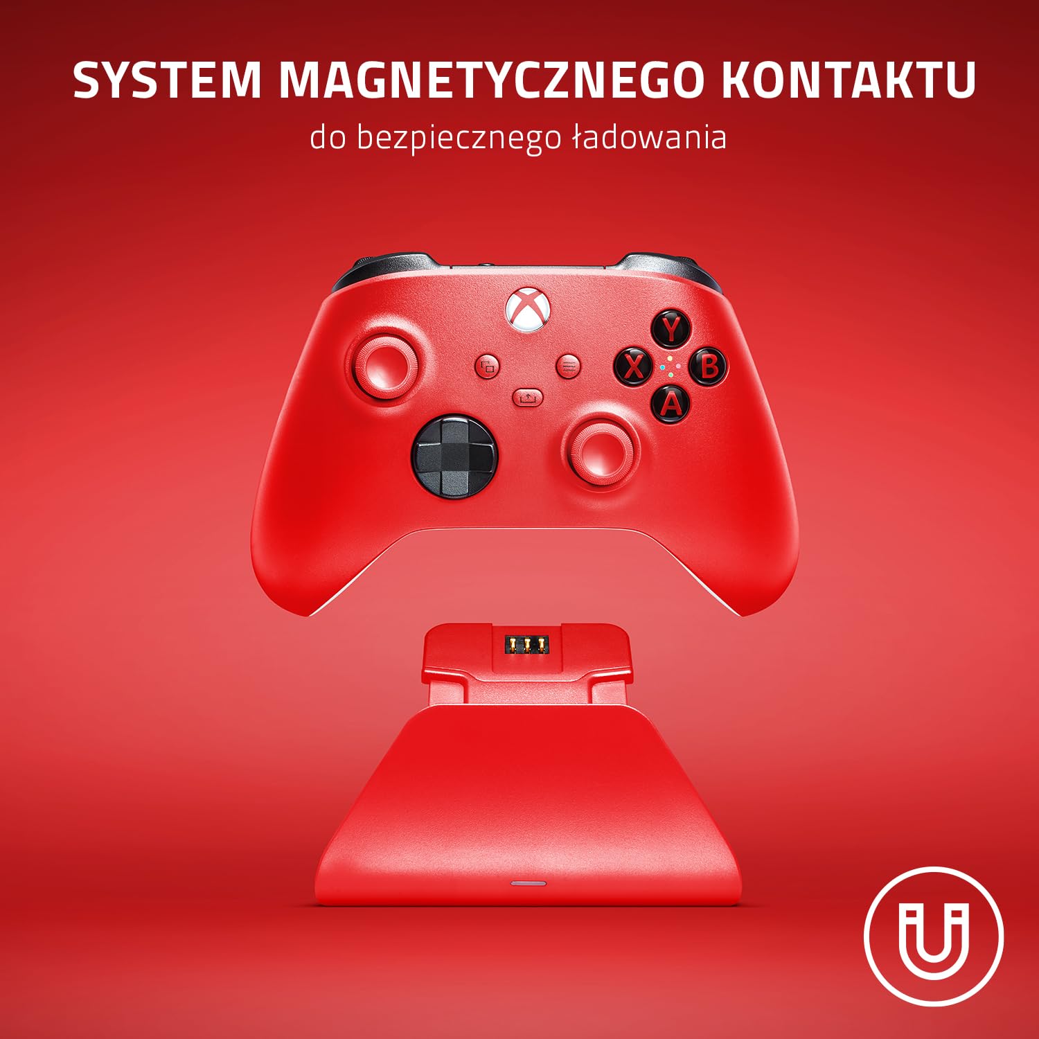 Razer Uniwersalny Stojak Do Szybkiego Ładowania - Ładowarka Kontrolerów Xbox (Magnetyczny System Kontaktowy, Nawigacja Jedną Ręką)