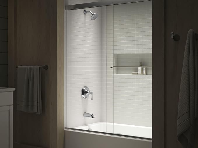 Kit de grifería para bañera y ducha Kohler BuckleyTM Rite-Temp®, caudal 2,5 gpm, acabado niquel cepillado vibrante miniatura 2
