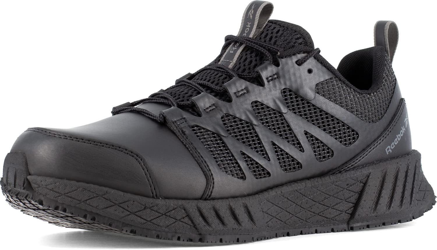 Reebok Work Floatride Energy Tactical, Men's, Black, Athletic Style, Composite Toe, EH, Slip-Resistant Work Shoe