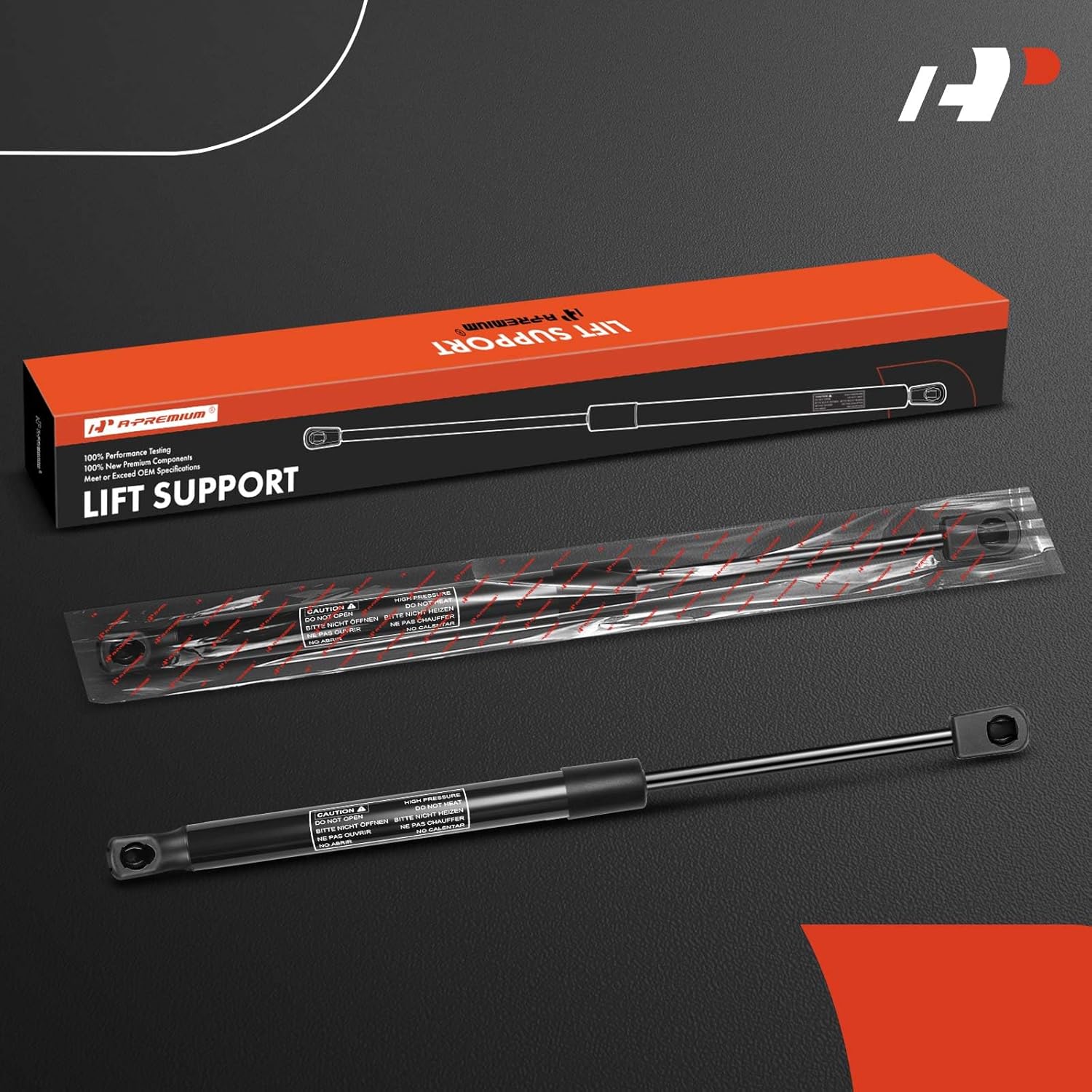 A-Premium Front Hood Lift Supports Shock Struts Compatible with Infiniti EX35 2008-2012 EX37 2013 QX50 2014-2017 2-PC Set