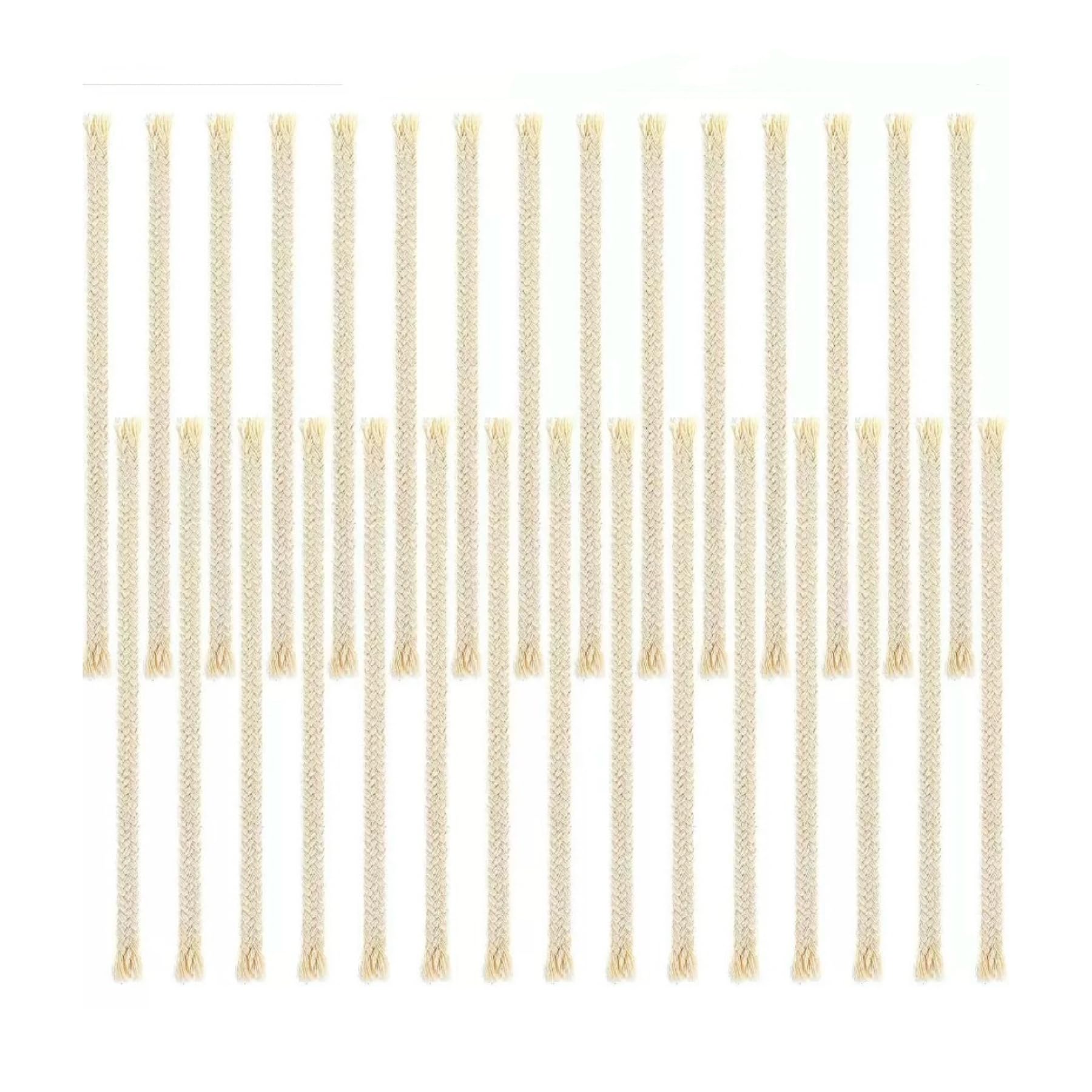 20 Pcs Oil Lamp Wicks Replacement Cotton Braided Round Candle DIY Making Supplies for Torches Alcohol Candle Burner Kerosene