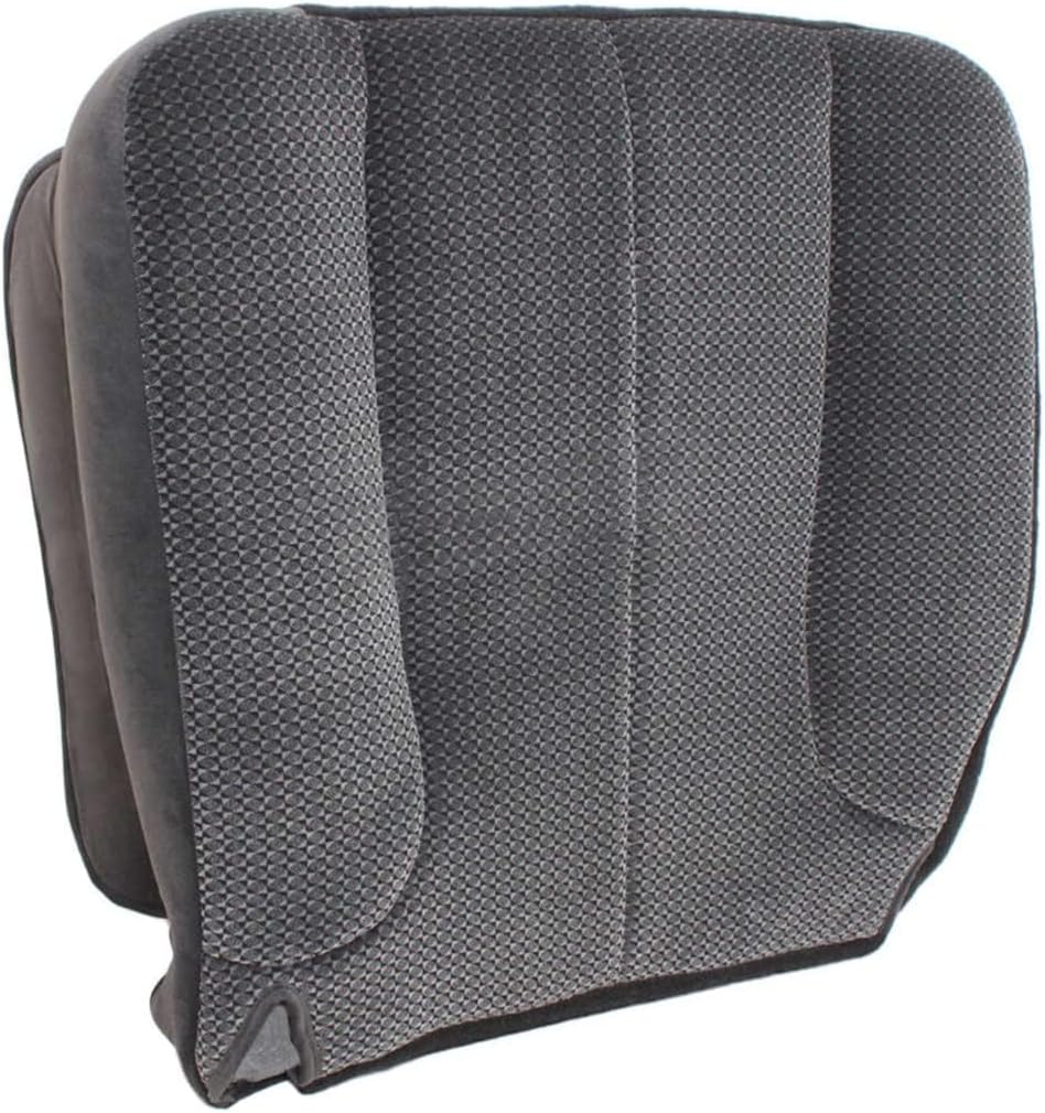 GXARTS Cloth Dark Gray Driver Bottom Seat Cover and Bottom Foam Cushion Compatible with Dodge Ram 1500 2500 3500 2002 2003 2004 2005 SLT SLT Plus Sport Power Wagon Single-Cab Quad-Cab 4X4 2WD