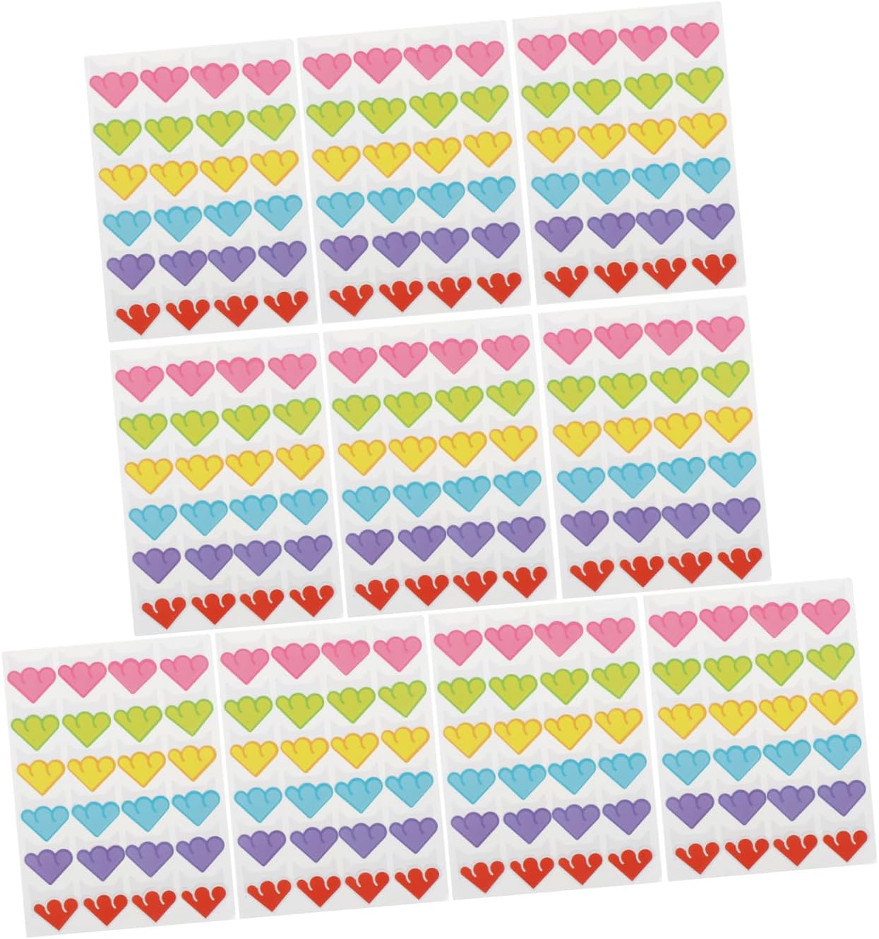Unomor Colorful Cloud Photo Corners Stickers for Scrapbooking and Albums, 10 Sheets with 24 Adhesive Paper Corners Per Sheet, DIY Photo Mounting for Memory Books and Journals