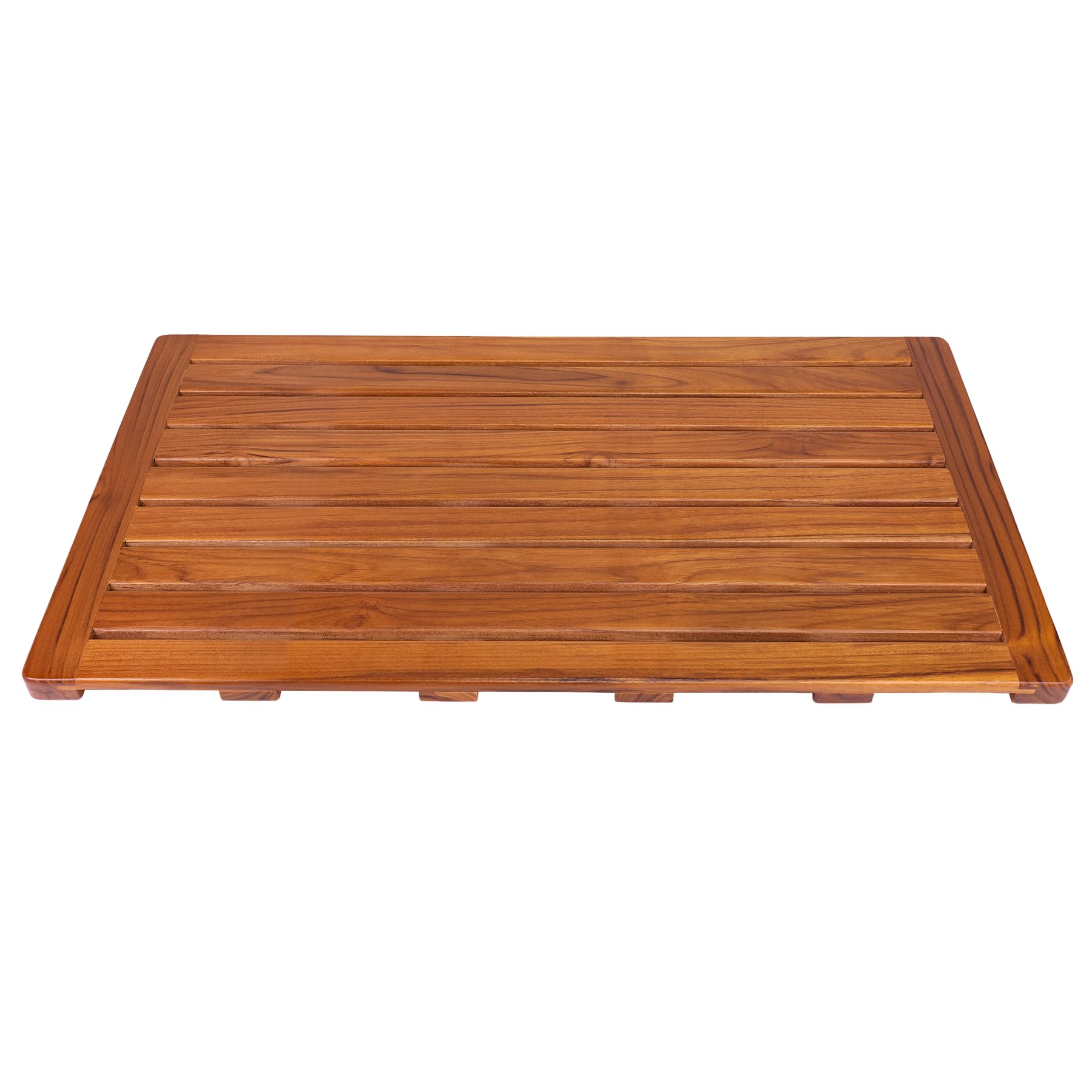 Utoplike Grand Tapis de Bain en Teck pour Salle de Bain, 80,5 x 45,5 cm, Tapis de Sol Robuste pour intérieur et Spa ou extérieur