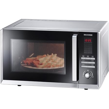 Severin MW 9675 Microonde, Forno Ventilato e Grill, Argento/Nero :  Amazon.it: Casa e cucina