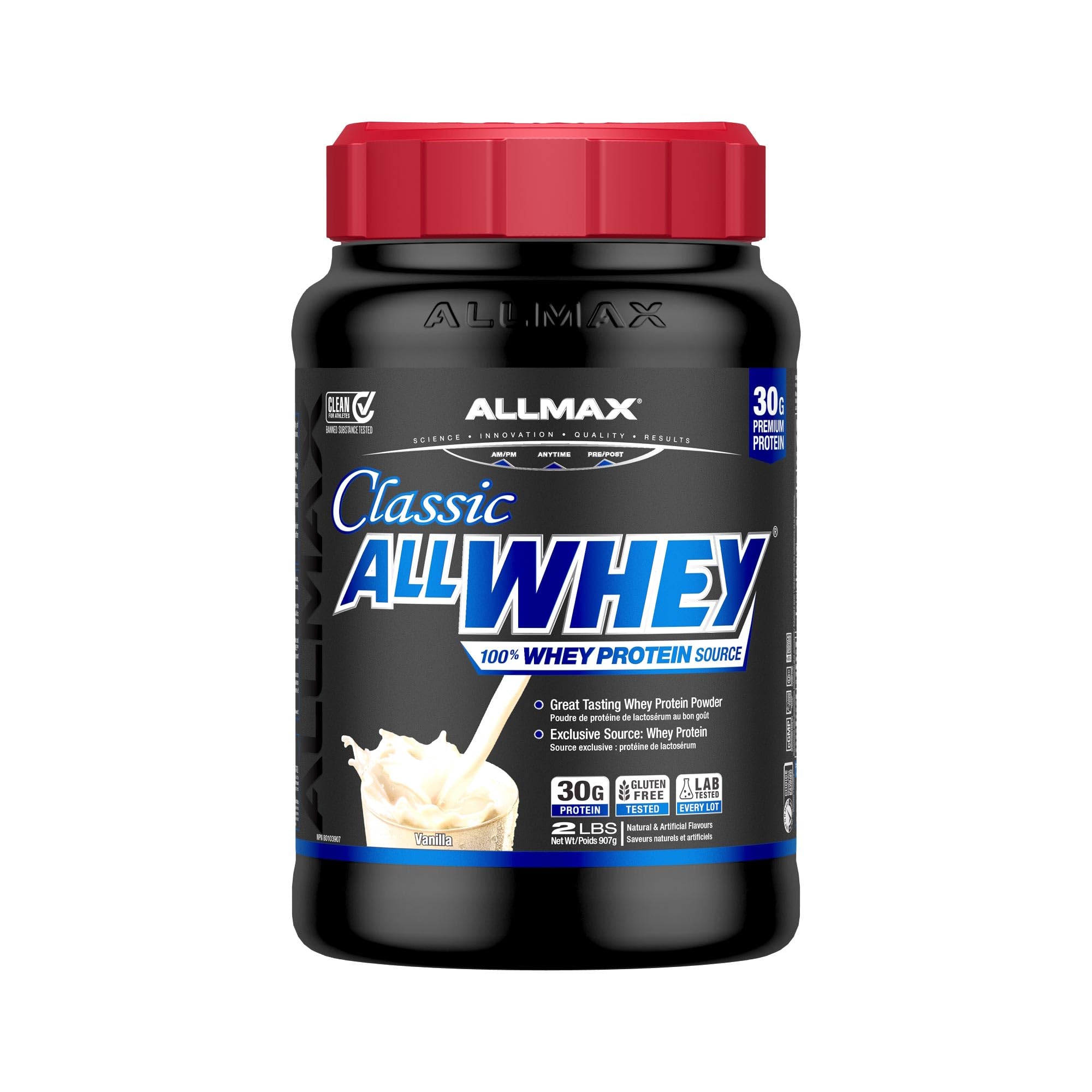 ALLMAX Nutrition, AllWhey Classic, 100% Whey Protein, French Vanilla, 2 lbs (907 g), AllWhey Classic, 100% Whey Protein, French Vanilla, 2 lbs (907 g)