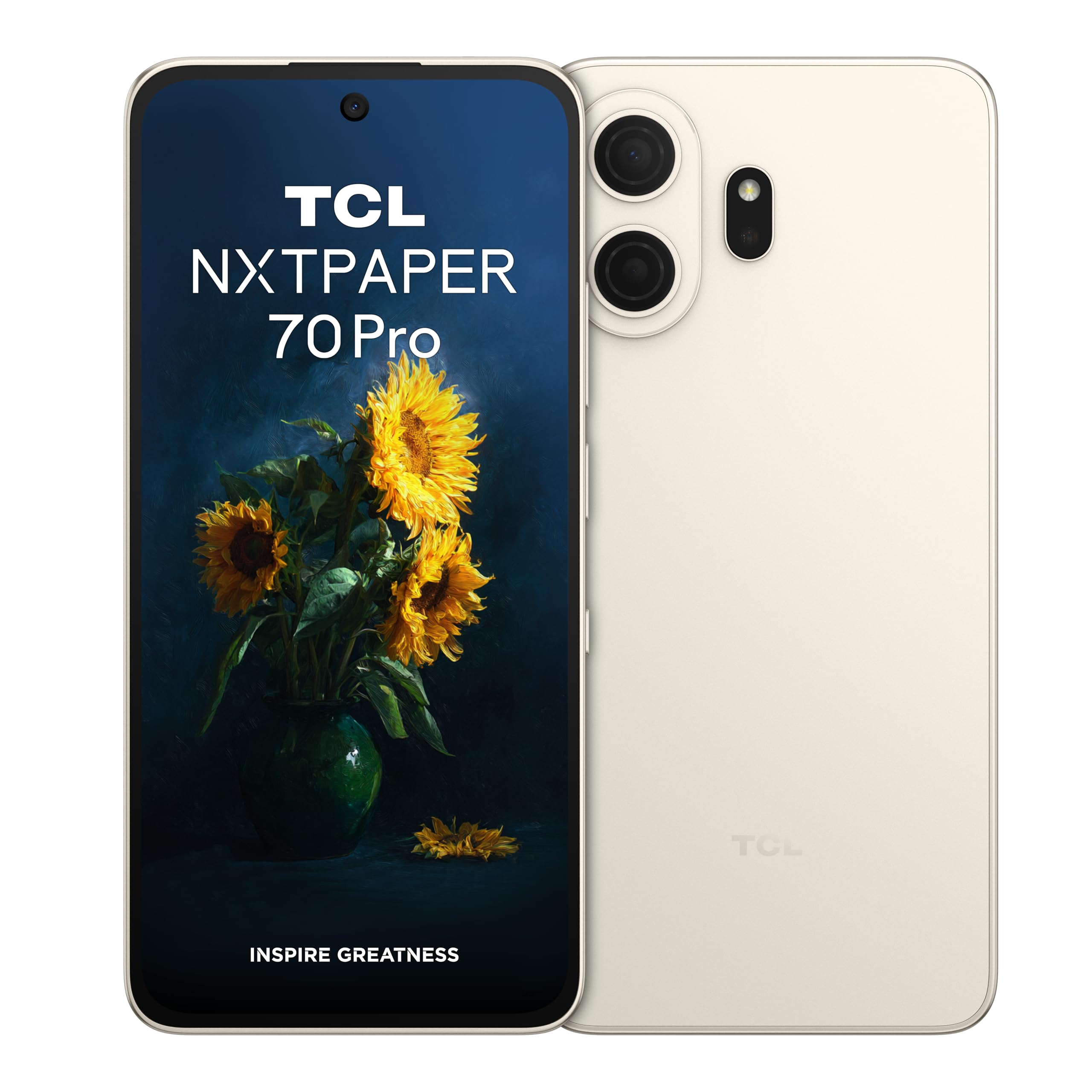 TCL NXTPAPER 70 Pro 5G smartfon 17.5 cm FHD+ 120 Hz 8 GB + 512 GB 5200 mAh duża bateria 33 W szybkie ładowanie antyodblaskowy wyświetlacz antyrefleksyjny z niebieskim światłem Chroń oczy aparat 50 MP