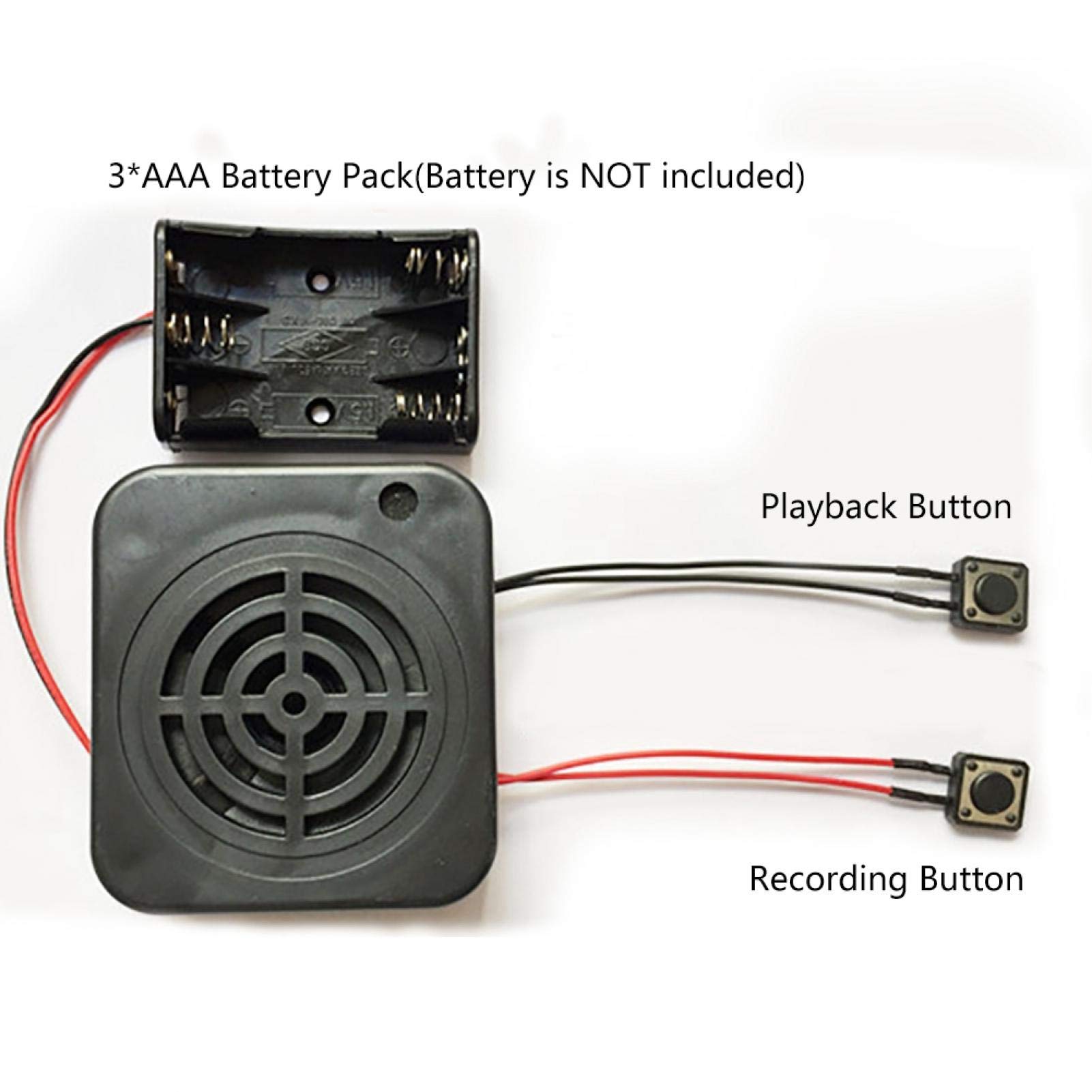 Voice Recording Greeting Module,Voice Recording Playback Module Sound Recording Chip DIY Card, Recording Box Sound Chip Module DIY Music Audio Cards for Kids Gift Toy(2mins)