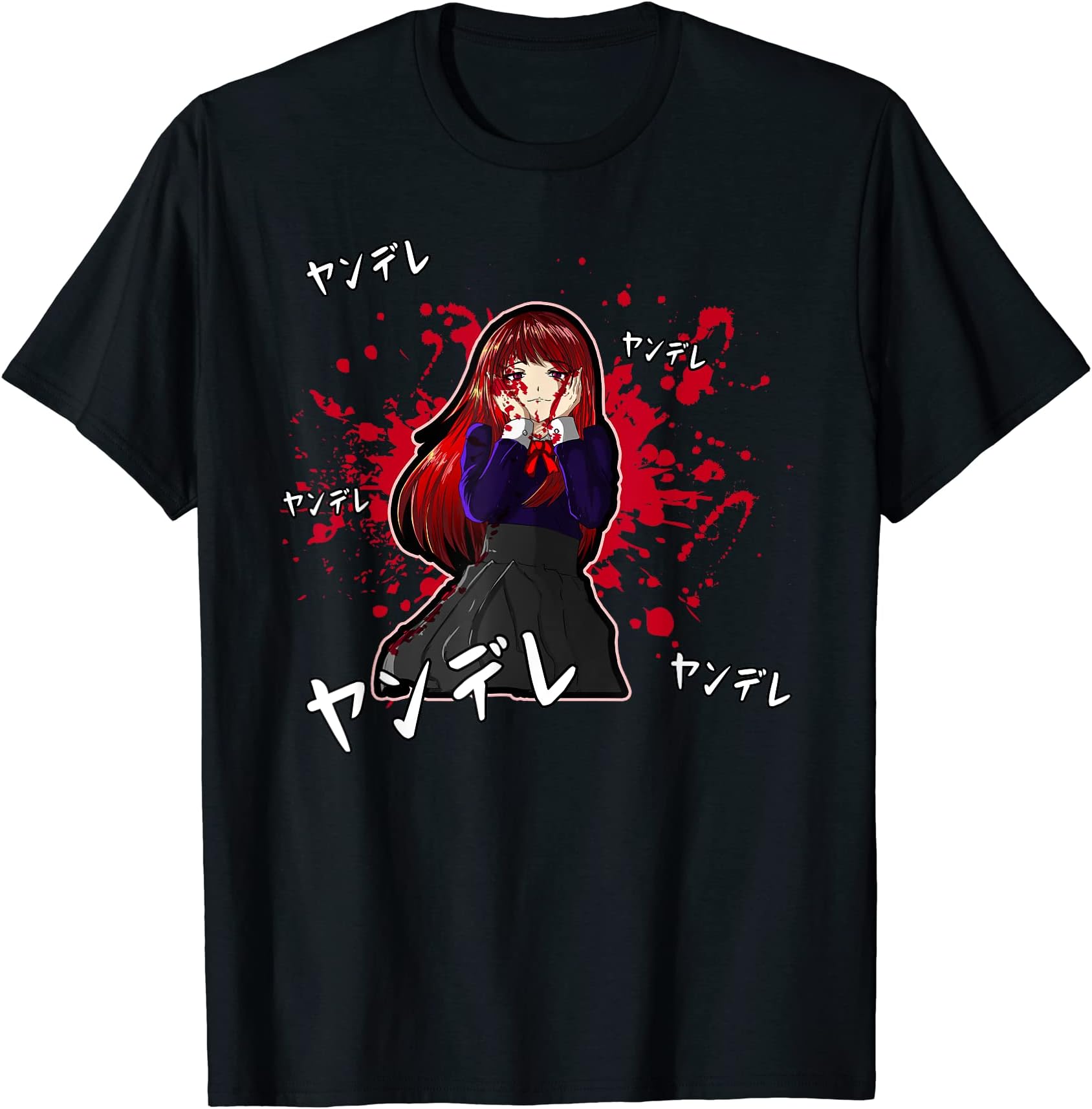 Anime Merchandise Cosplay Weeb Gifts Co.Anime Yandere Girl Otaku Senpai Kawaii Cosplay T-Shirt