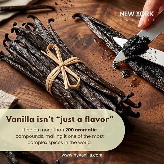 Bulk Vanilla Beans Grade A+, 1 Lb (16oz) Whole Vanilla Bean Pods for Making Vanilla Extract, 6-8 Inches, NON GMO. Perfect for Baking, Cooking & Desserts - NY Vanilla