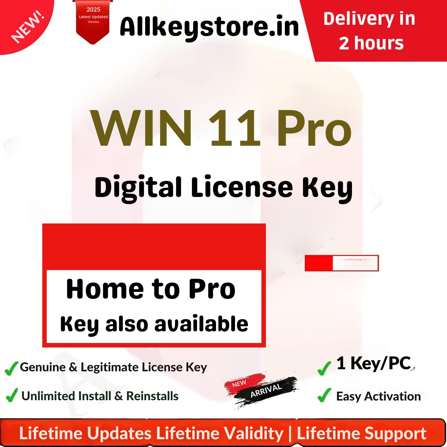 KEYSDUNIYA WIN 11 Pro License Key | LIfetime Validity | 1 Key/PC | Delivery in 2 Hours
