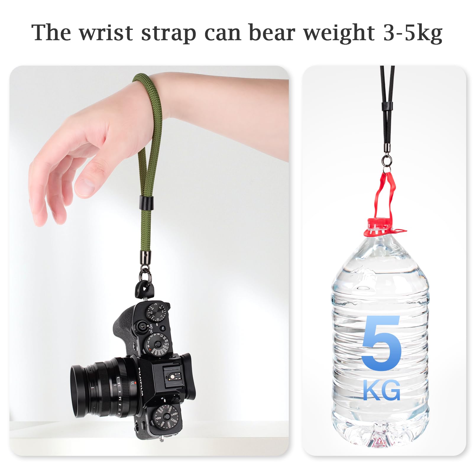 VOVMOEYA Camera Wrist Strap Rope,Camera Hand Strap Compatible with Fujifilm XT5 XH2S Nikon Z30 Z50 Canon EOS R6 R10 R50 Sony A6700 A6400 A6000 A7C II A7IV DSLR Camera - Image 3