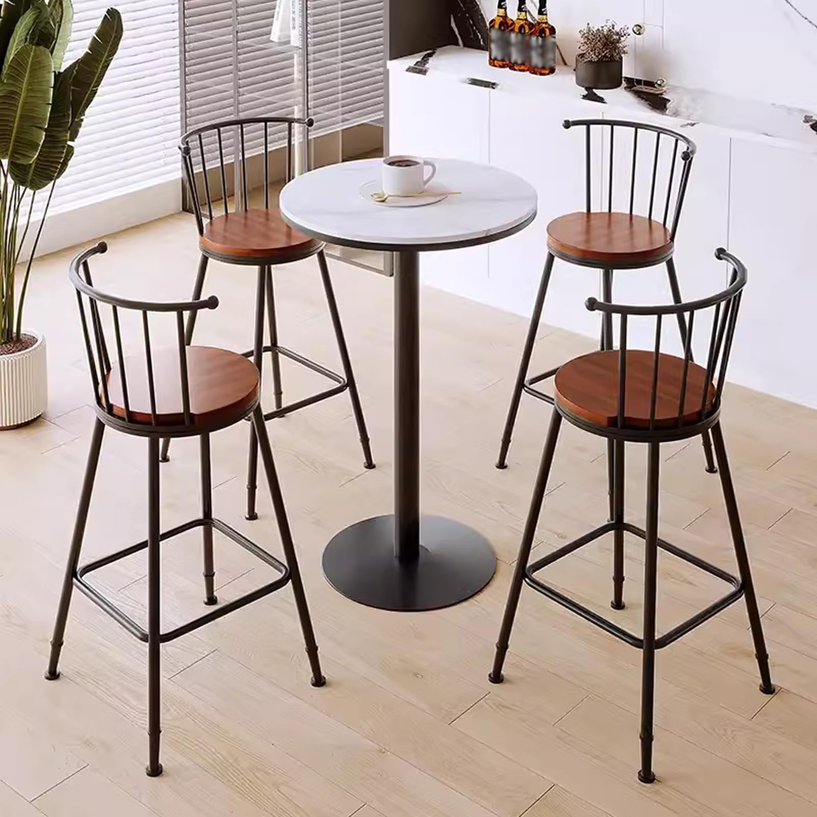 Rustic Solid Oak Pub Table And Chairs Rustic Dining Table