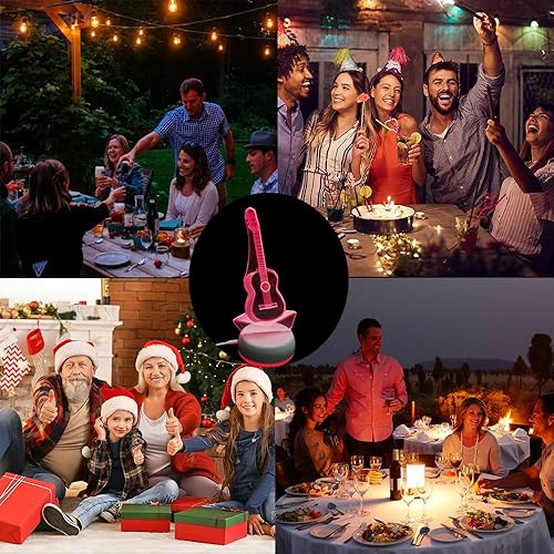 Miniatura 9 de Lámpara de noche con ilusión 3D Monster Car 3D, decoración de escritorio de noche, camión monstruo con base blanca, decoraciones geniales para