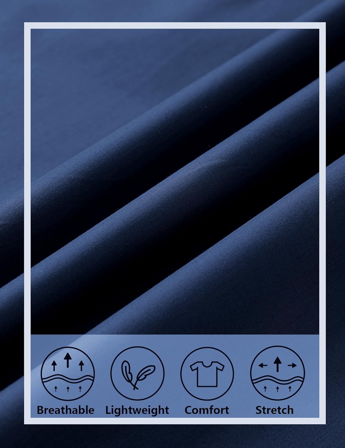 MioRoim Men's Cowboy Shirt Long Sleeve Button Down Western Shirts Vintage Denim Shirts - Image 5