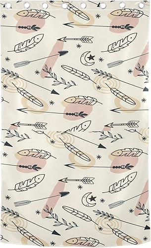 Miniatura 2 de Cortinas bohemias étnicas místicas espirituales mágicas esotéricas tribales negras de 84 pulgadas para tratamiento de ventanas, divisores de