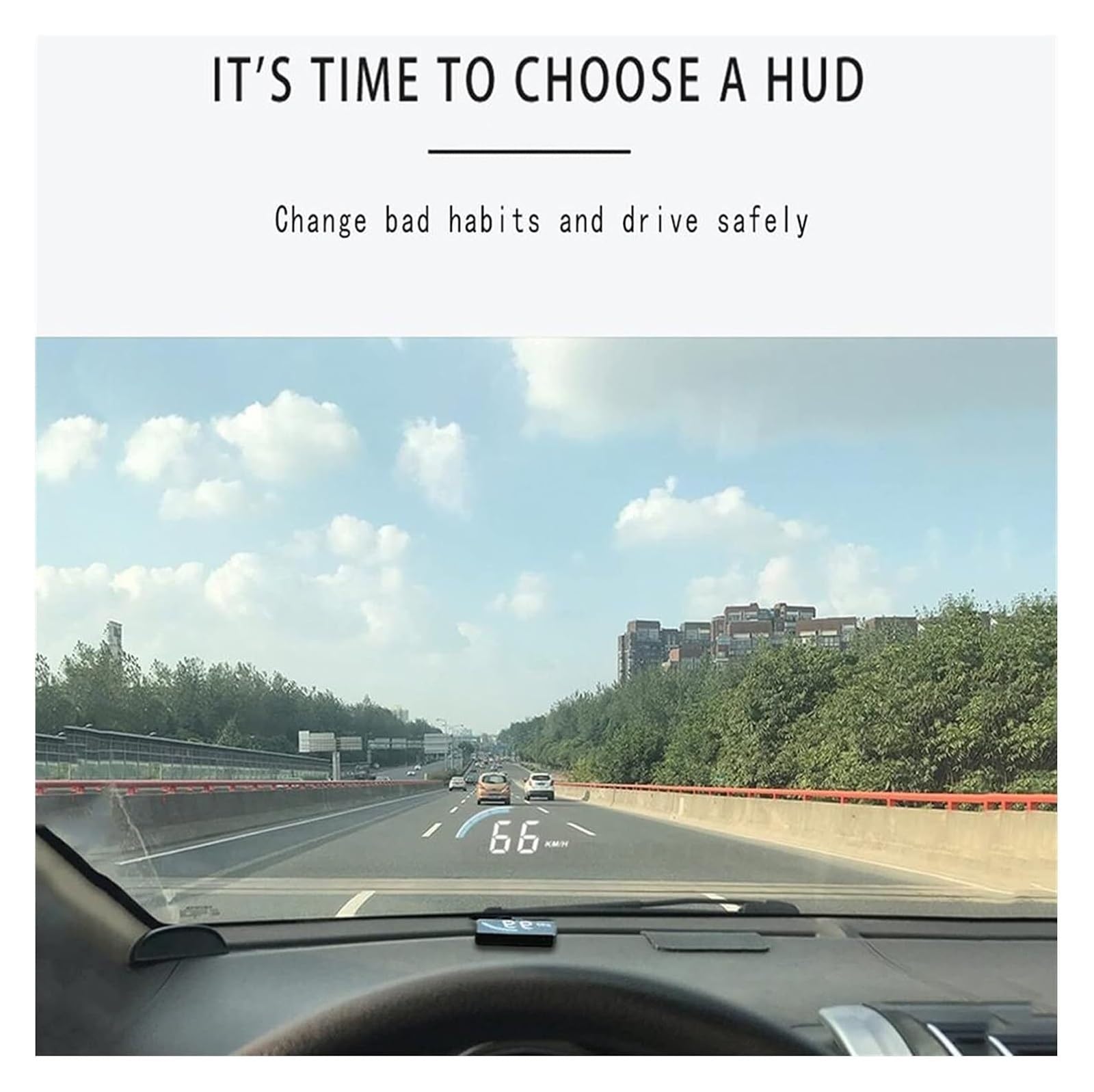 Wyświetlacz Head-Up Display, Wyświetlacz głowy, monitor przekroczenia, prędkościomierz pojazdu, przebieg, wyświetlacz HUD, projektor prędkości samochodu