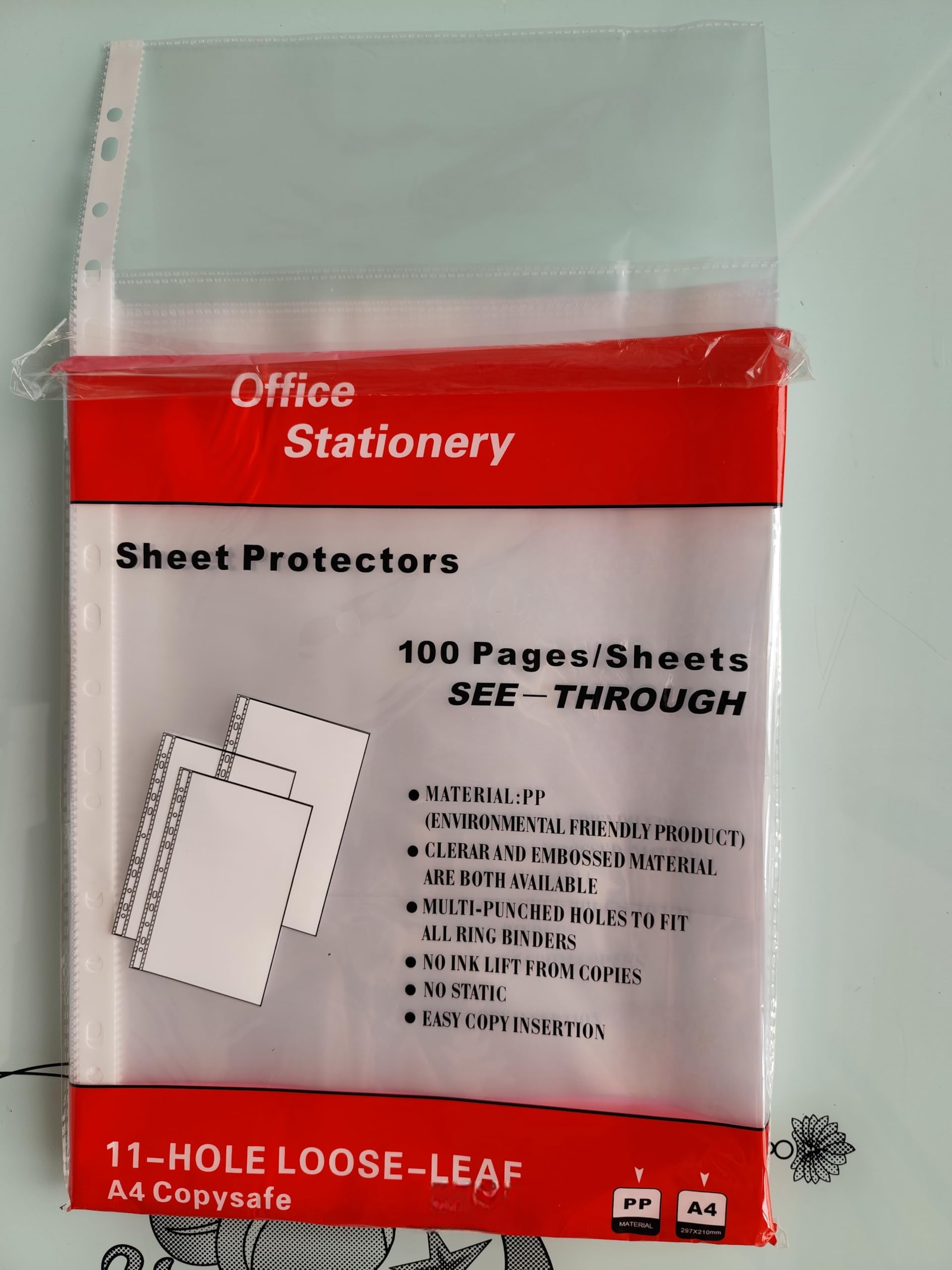 PUTOAHAO 100 Pcs Poly Pockets a4 Plastic Sleeves 60 Micron(0.06mm) - Image 2