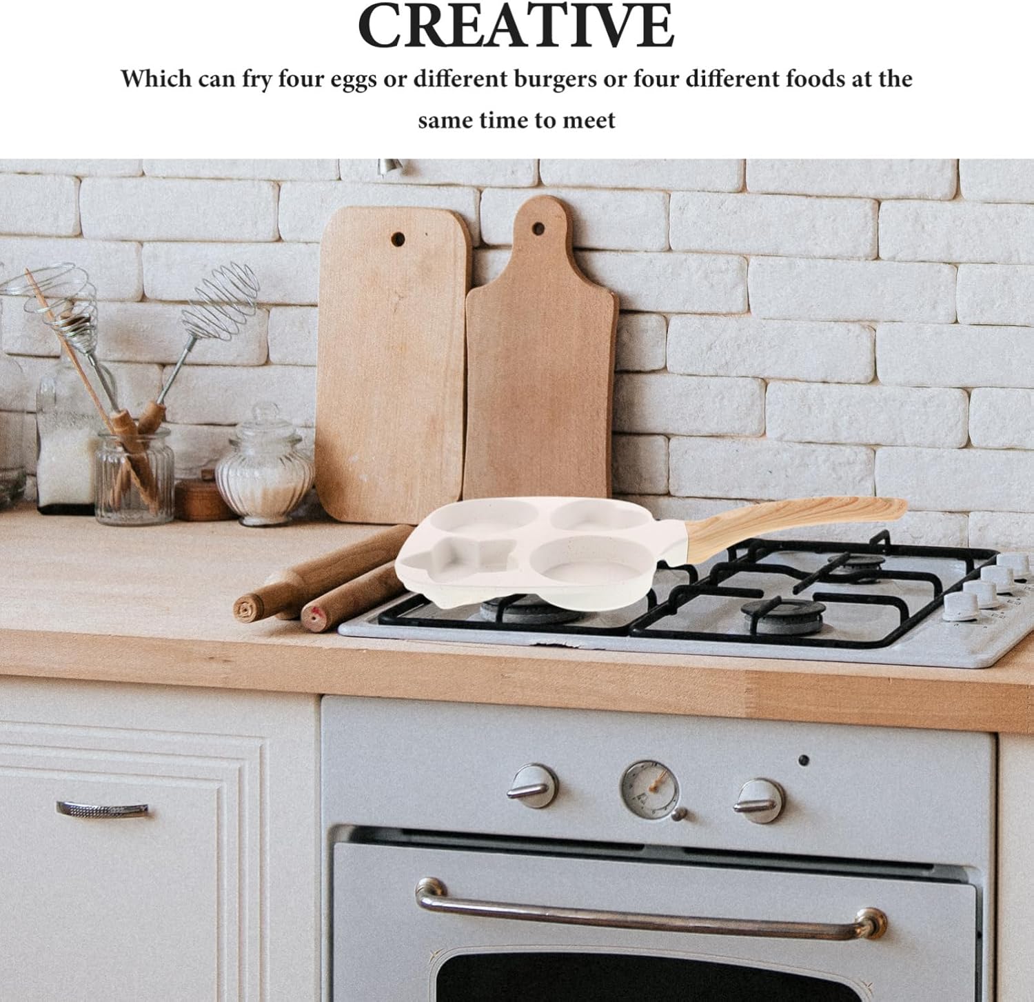 Non-stick Omelette Pan Versatile Egg Skillet for Pancakes Burgers Easy Clean Nonstick Surface Heat Distributing Compact Size Safe Handle