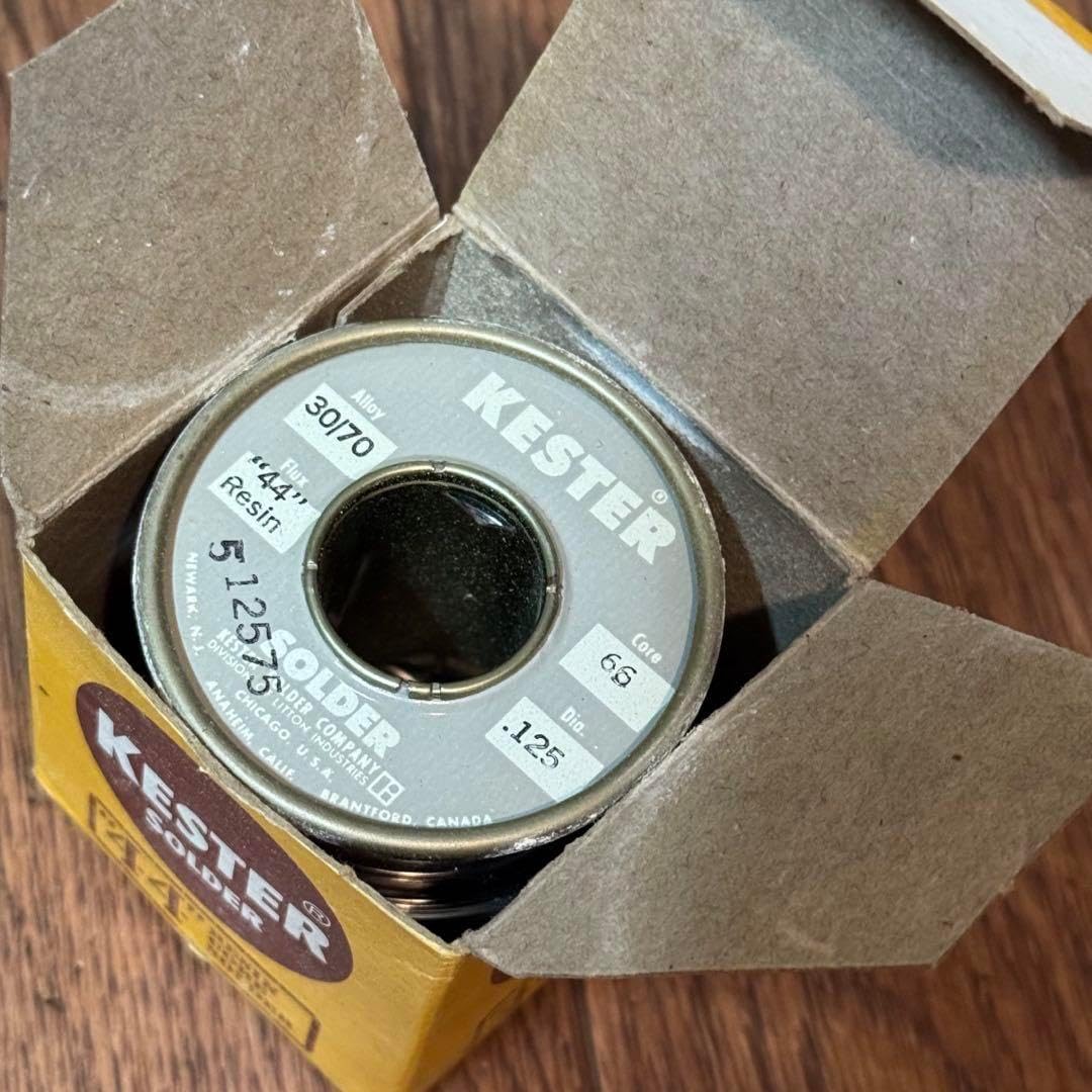 未使用デッドストック1960年代ハンダKester44インダストリアルライン1巻 未使用デッドストック1960年代ハンダKester44インダストリアル