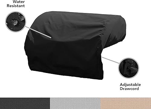 Miniatura 4 de Covermates Funda para parrilla integrada, poliéster resistente, resistente a la intemperie, dobladillo con cordón, parrilla y calefacción, color