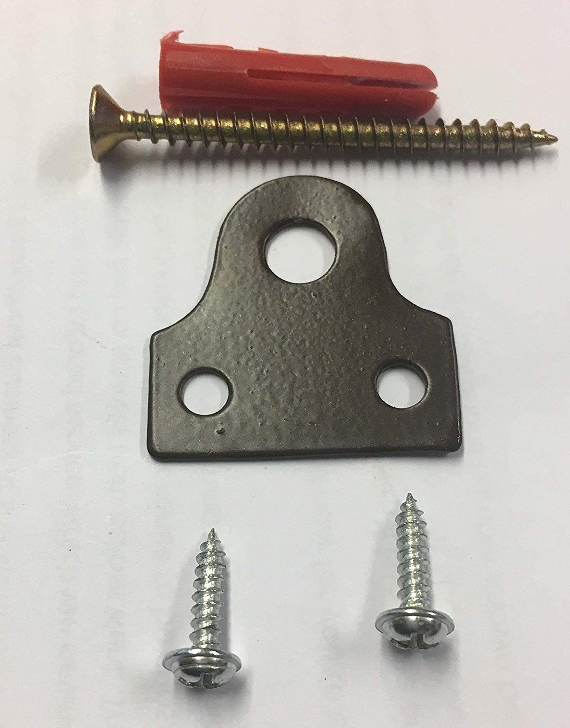 Picturehangingdirect.co.uk Dark/Brown Picture Hanging Frame Mirror Plate Walnut Bracket Screw In Photo Mirror (Pack Of 12)