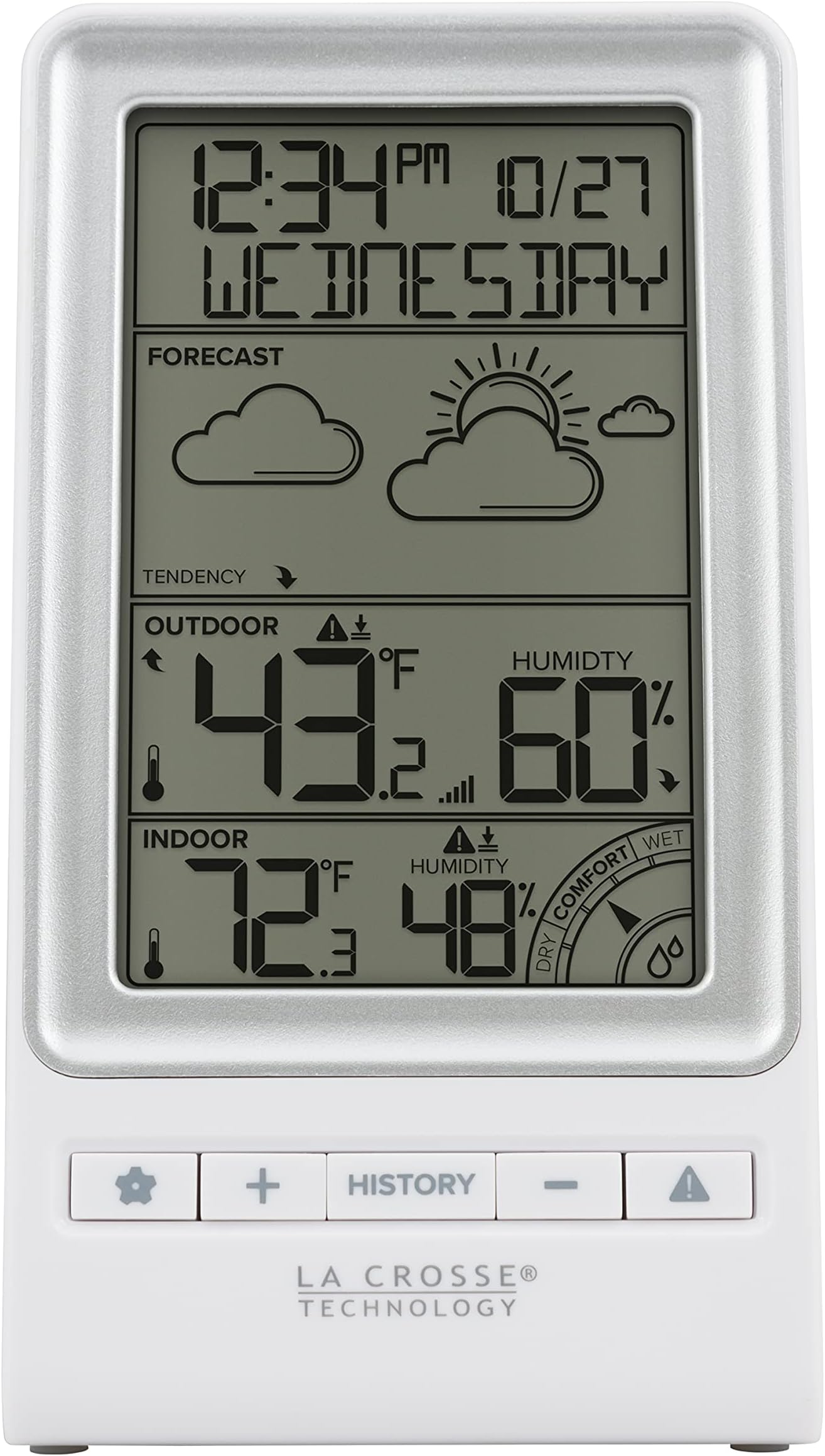 308-1415FCT Wireless Forecast Station, White