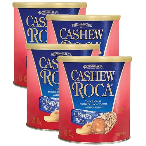 Vista 9 de Brown & Haley CASHEW ROCA - Recipiente de caramelo crujiente envuelto individualmente con anacardos, 10 onzas (paquete de 1)