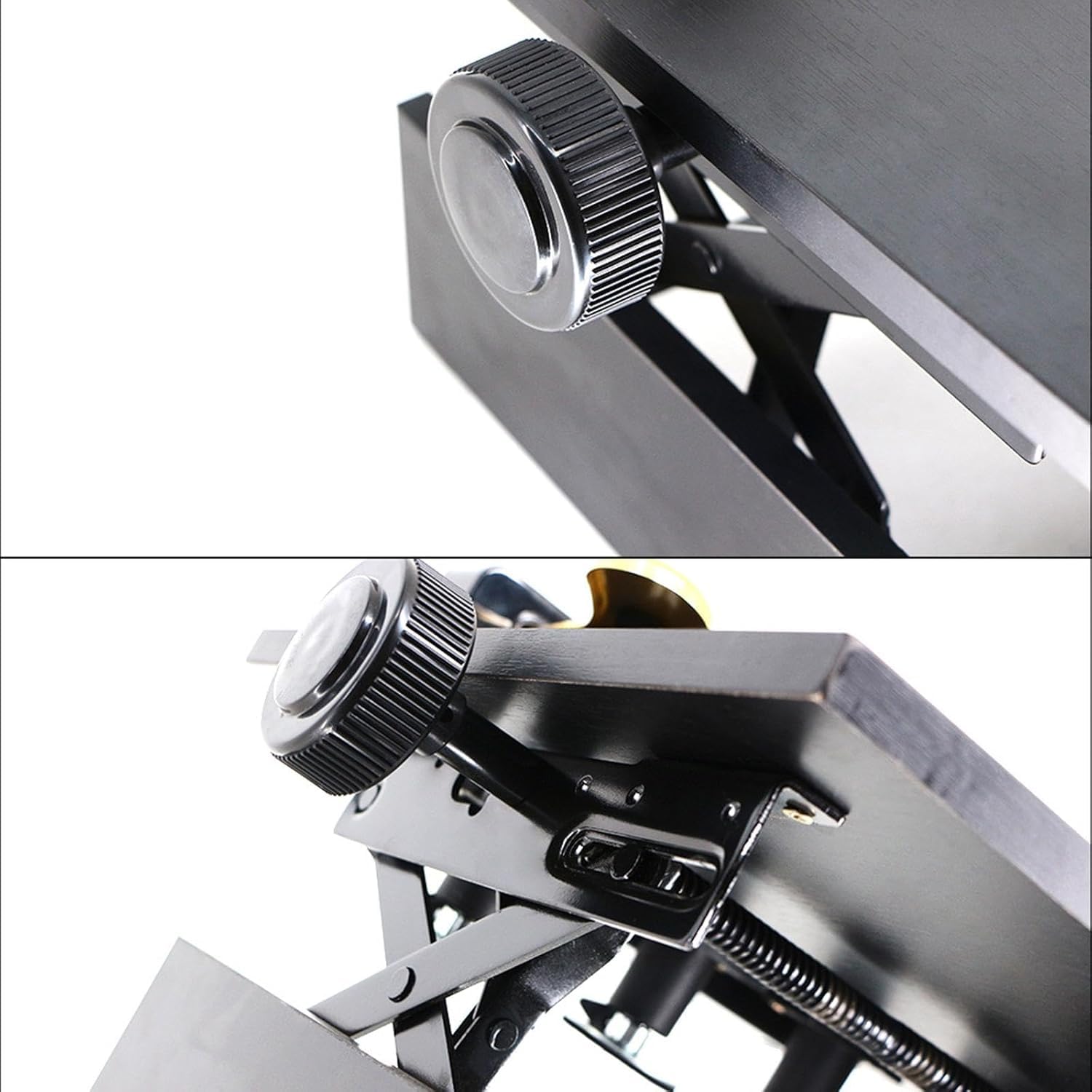Estensore per pedale del pianoforte, accessorio per pedale di sollevamento per pianoforti a coda ed elettrici, altezza regolabile da 14 a 20,5 cm, 3 pedali per concerti e spettacoli sul palco (nero)