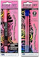 Vista 7 de Dry Bible/Book Highlighter Pen con 2 Pack Biblia/Book Dry Resaltador Recambio (Verde)