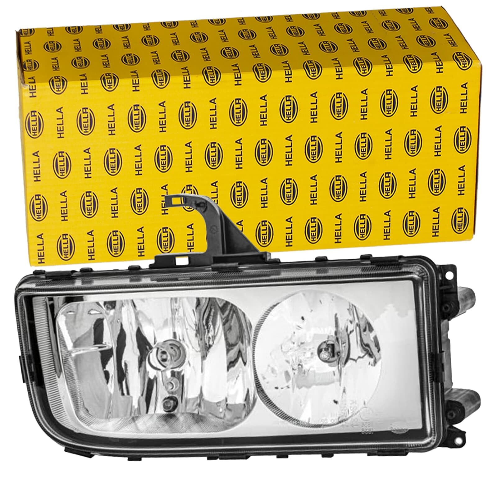 HELLA 1DB 247 011-031 Halogen Reflektor - dla m. in. Mercedes-Benz Axor II - ECE - dla ruchu prawostronnego - z lewej