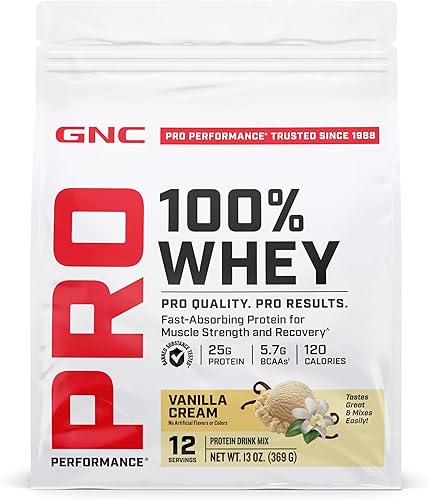 Vista 20 de GNC Pro Performance 100% proteína de suero en polvo Apoya el metabolismo saludable y la recuperación muscular magra Chocolate Supreme 12